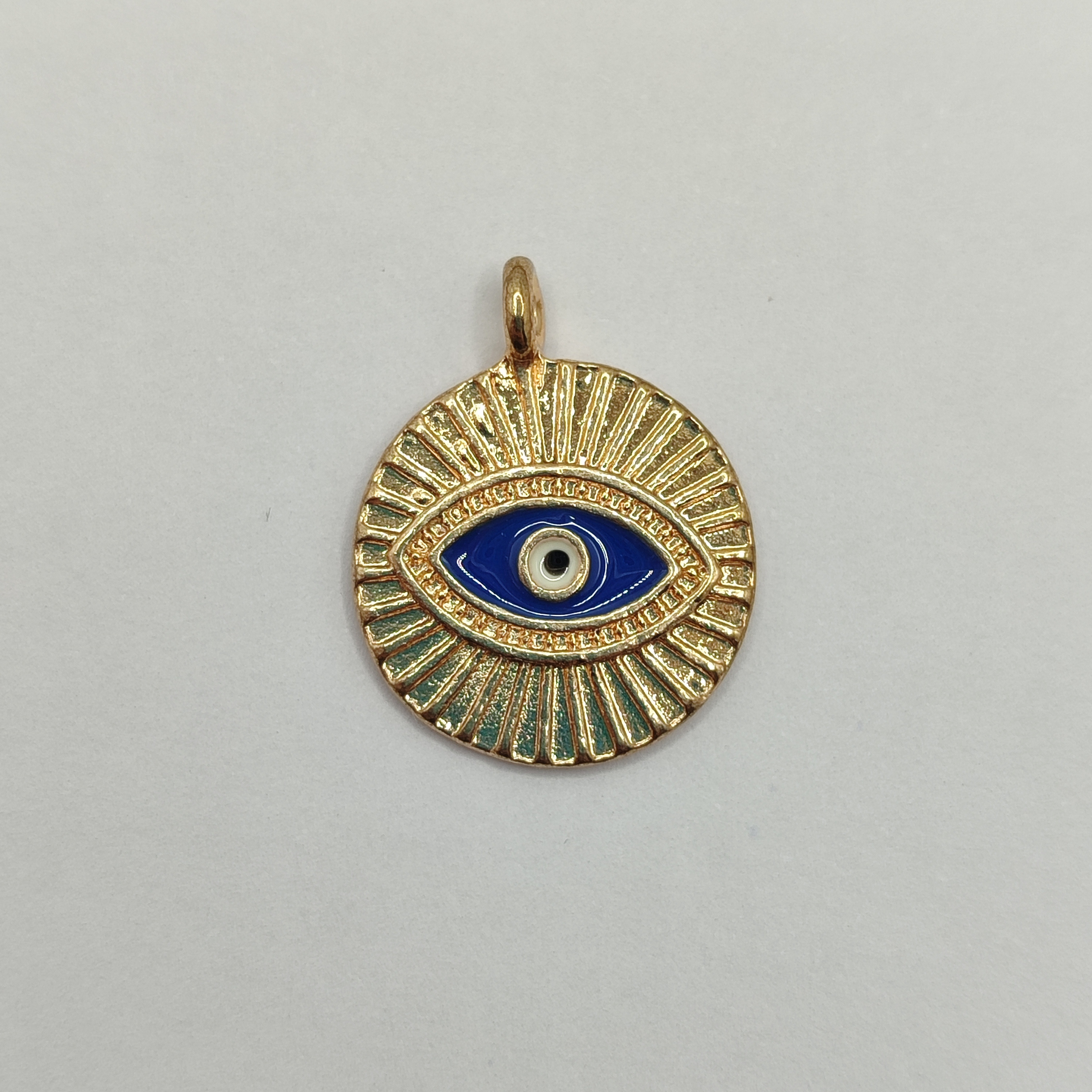 DIJE ESMALTADO OJO TURCO AZUL