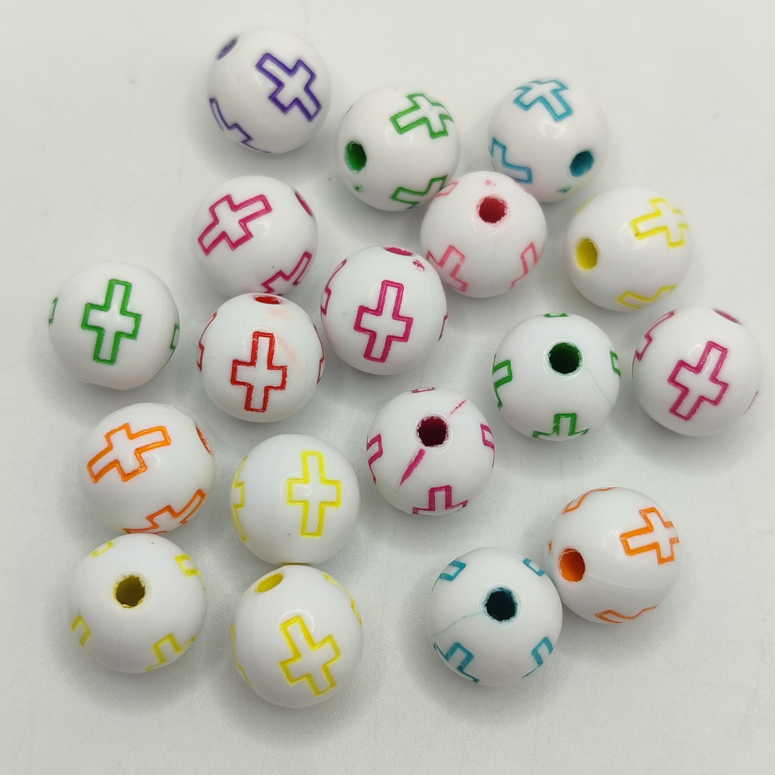 BOLSA 10G ESFERA CRUZ COLOR 8MM