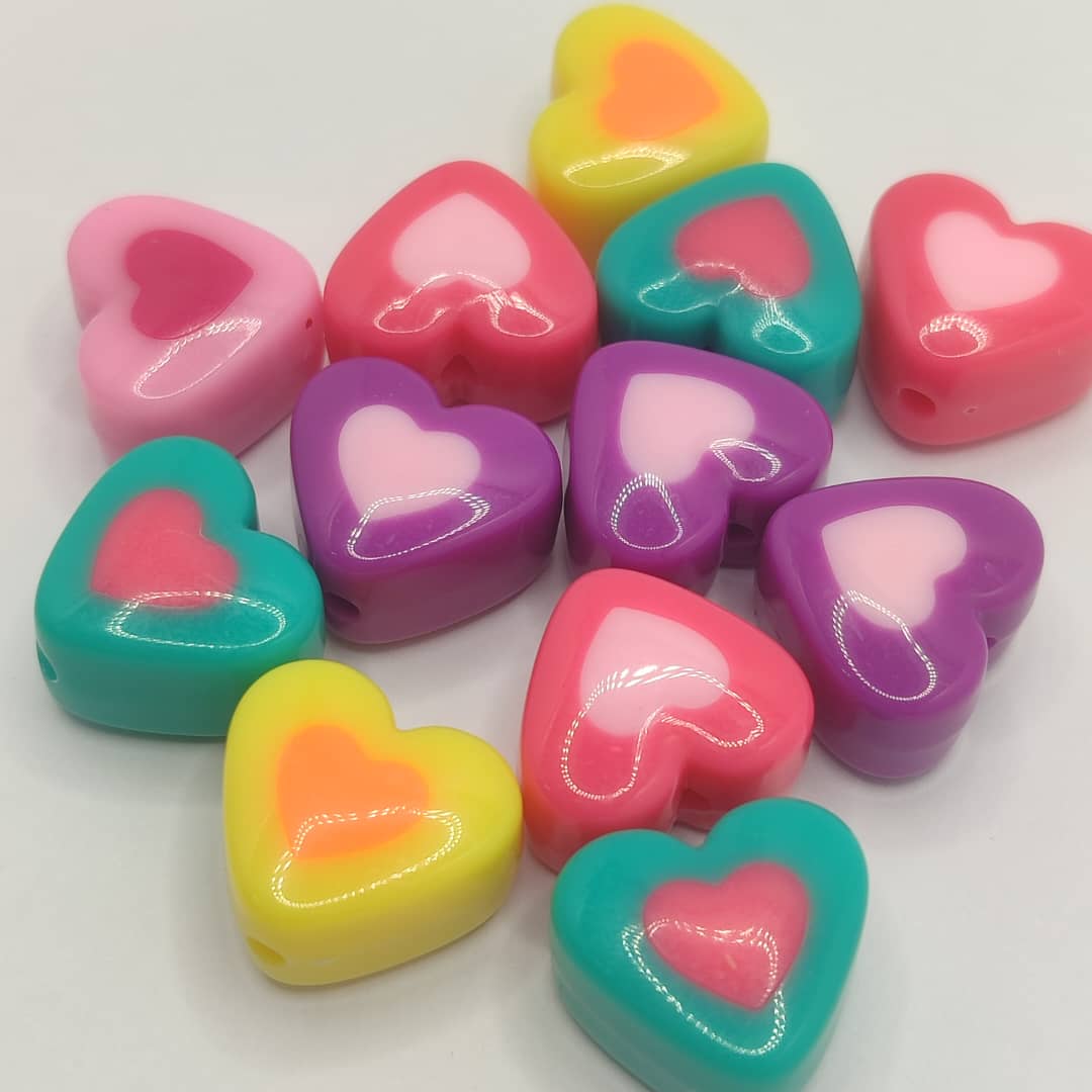 BOLSA 6 UND CORAZÓN SOPLADO COLORES