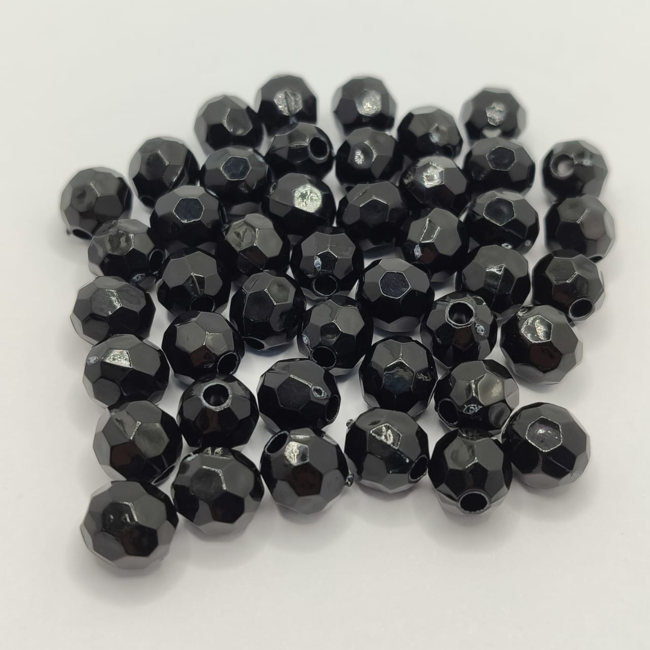PAQUETE ESFERA FACETADA NEGRA (20 UND PAQUETICO)