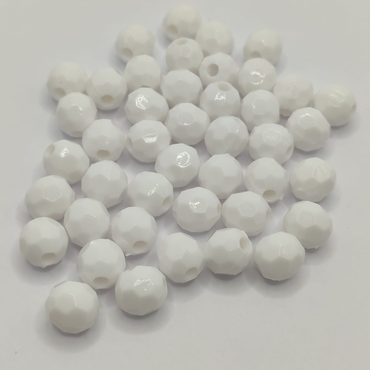 PAQUETE ESFERA FACETADA BLANCA (20 UND PAQUETICOS)