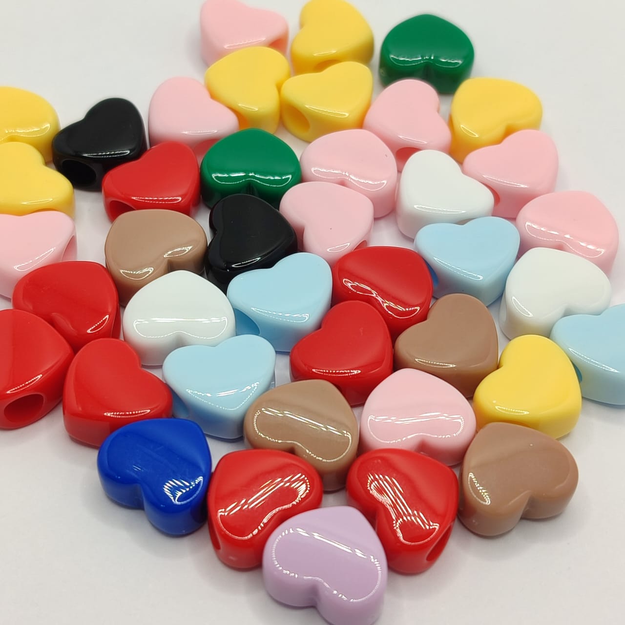 PAQUETE CORAZON PASADOR DE COLORES (15 UND PAQUETICOS)