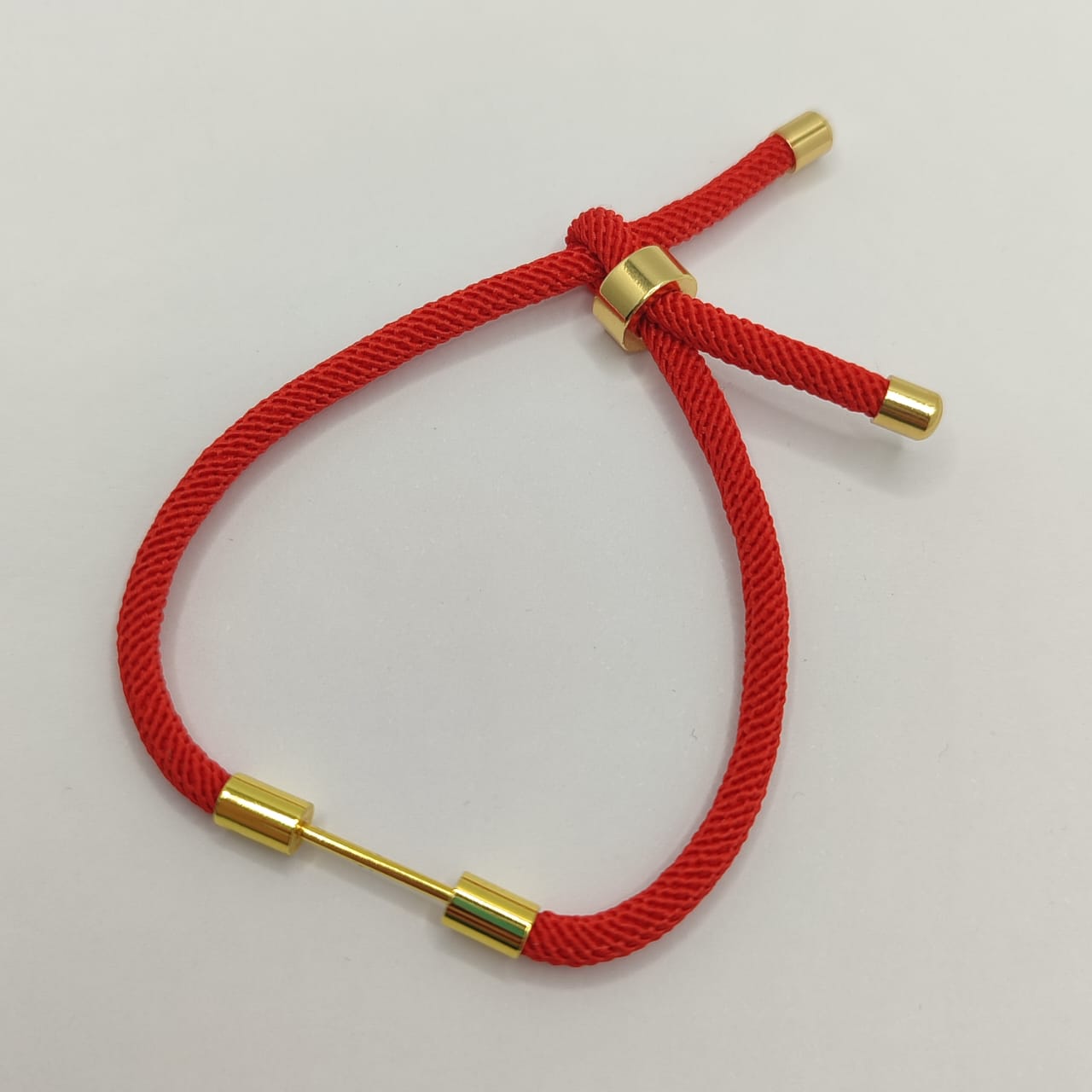 PULSERA CON TORNILLO CONECTOR ROJA