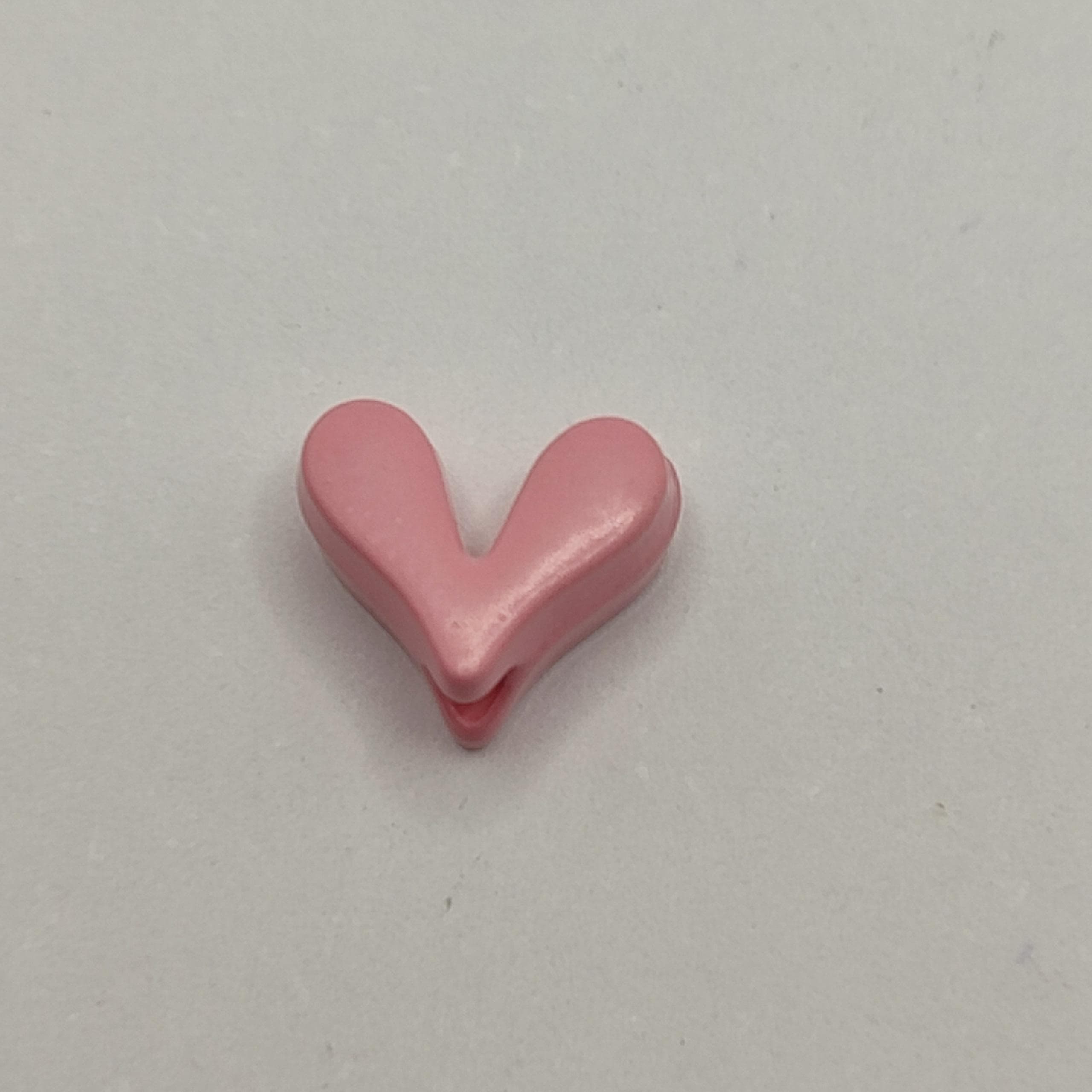 ESMALTADO CORAZON MINI ROSADO OSCURO