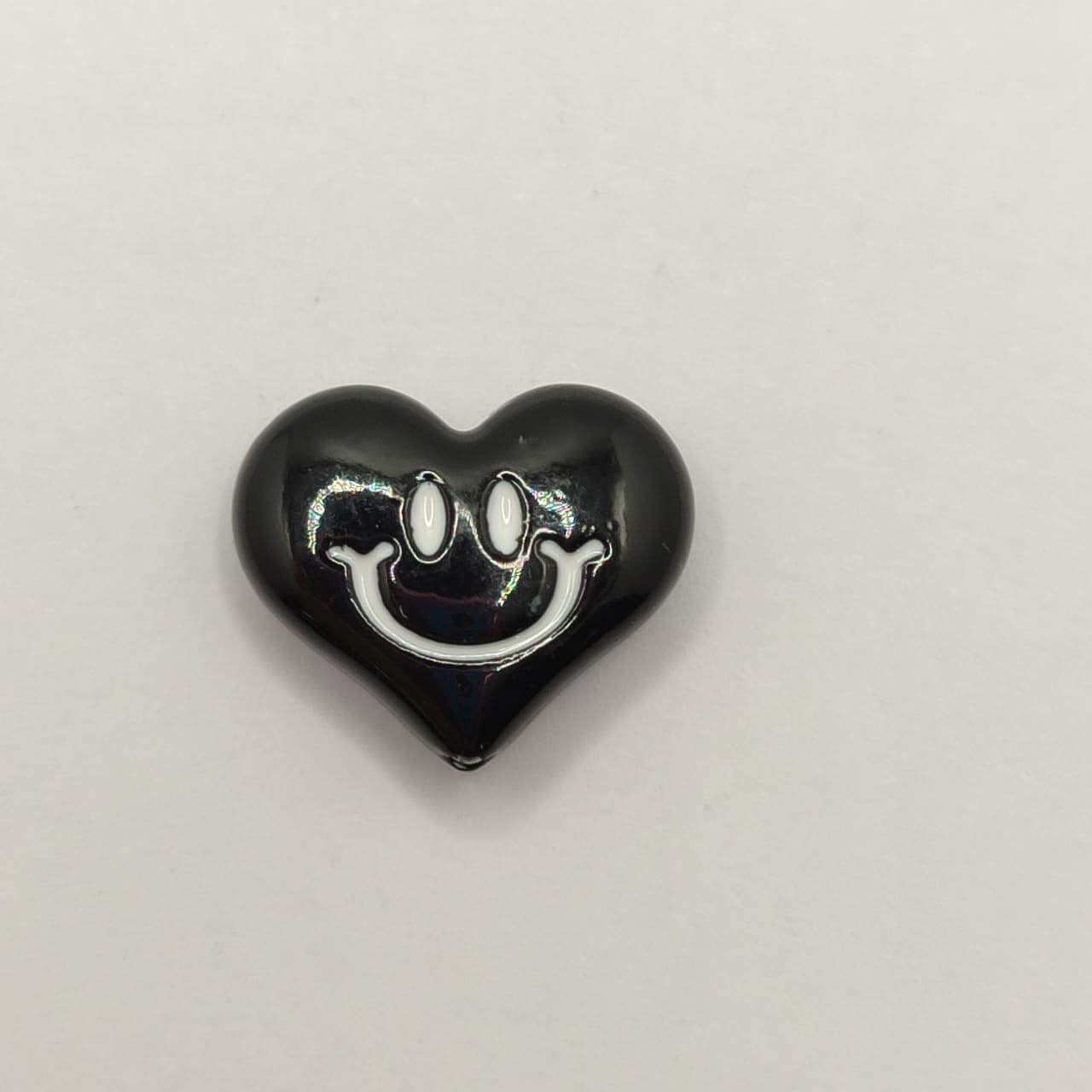 ESMALTADO PASADOR CORAZON NEGRO