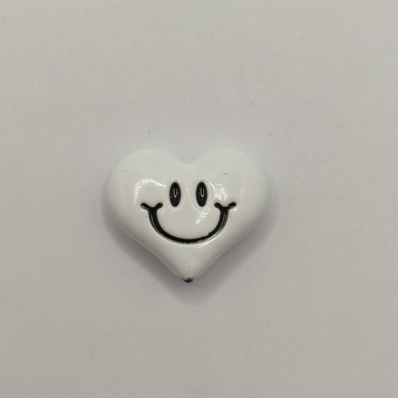 ESMALTADO PASADOR CORAZON BLANCO