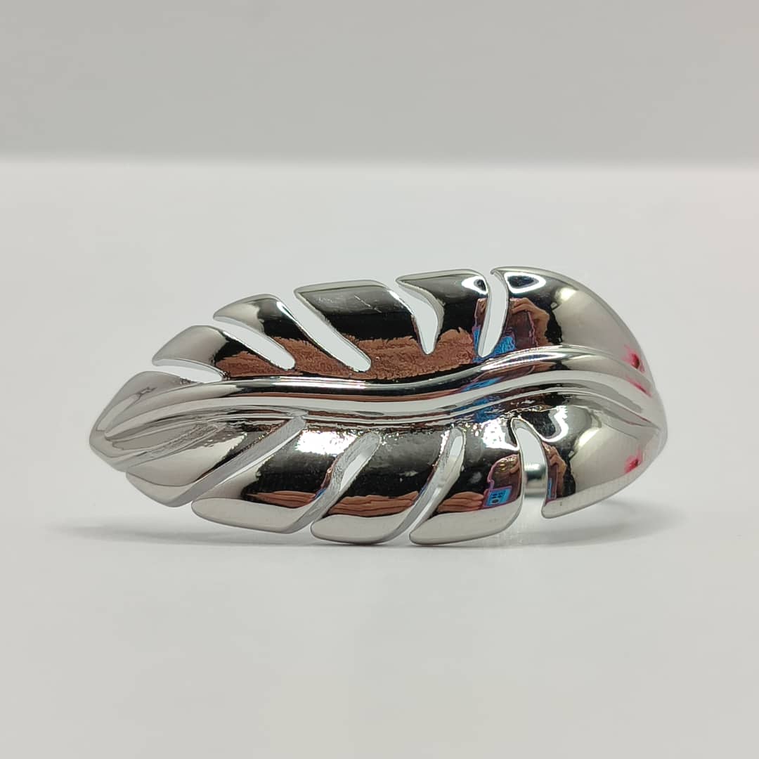 ANILLO AJUSTABLE HOJA PLATEADO