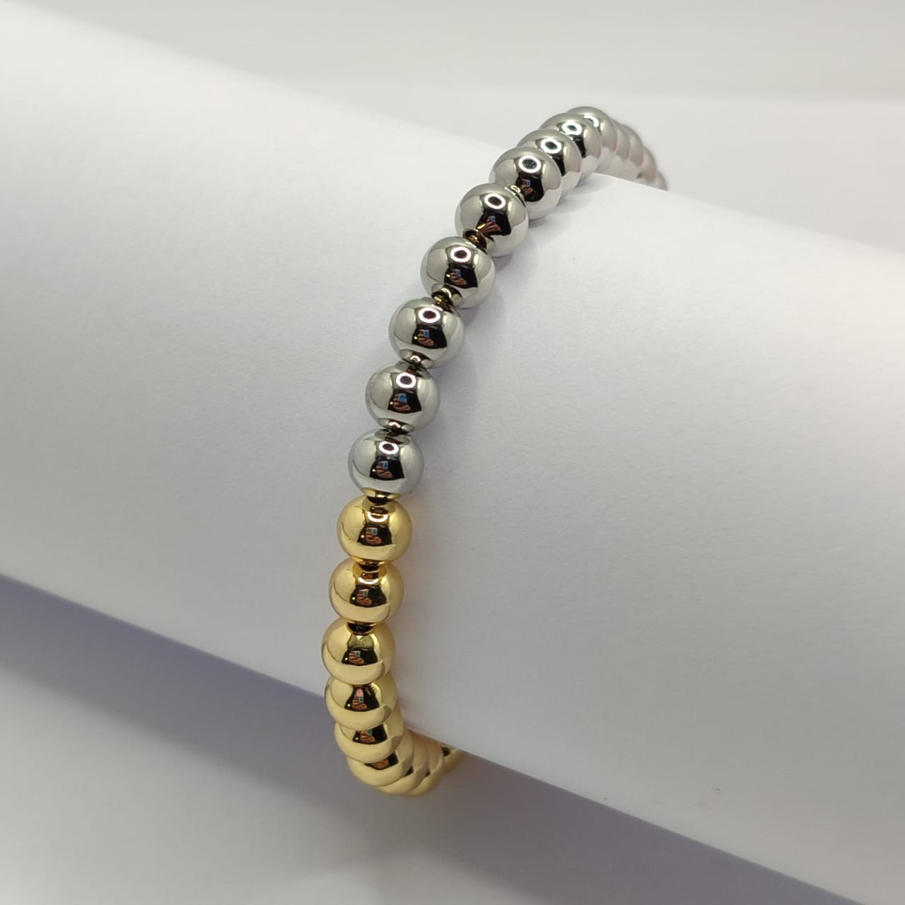 PULSERA BALIN 6MM DORADO Y PLATEADO