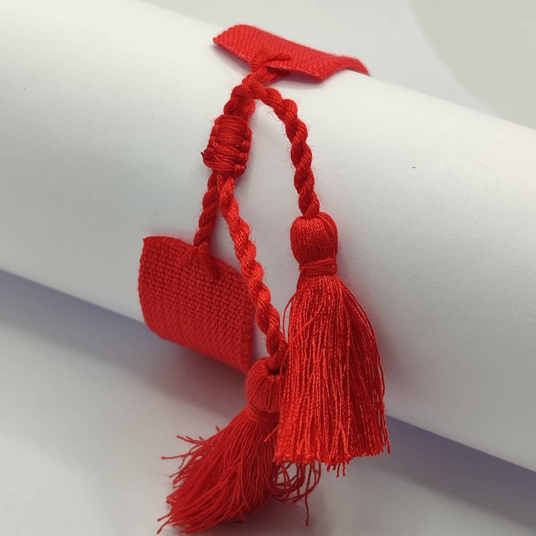 PULSERA DE BORLA ROJA 2