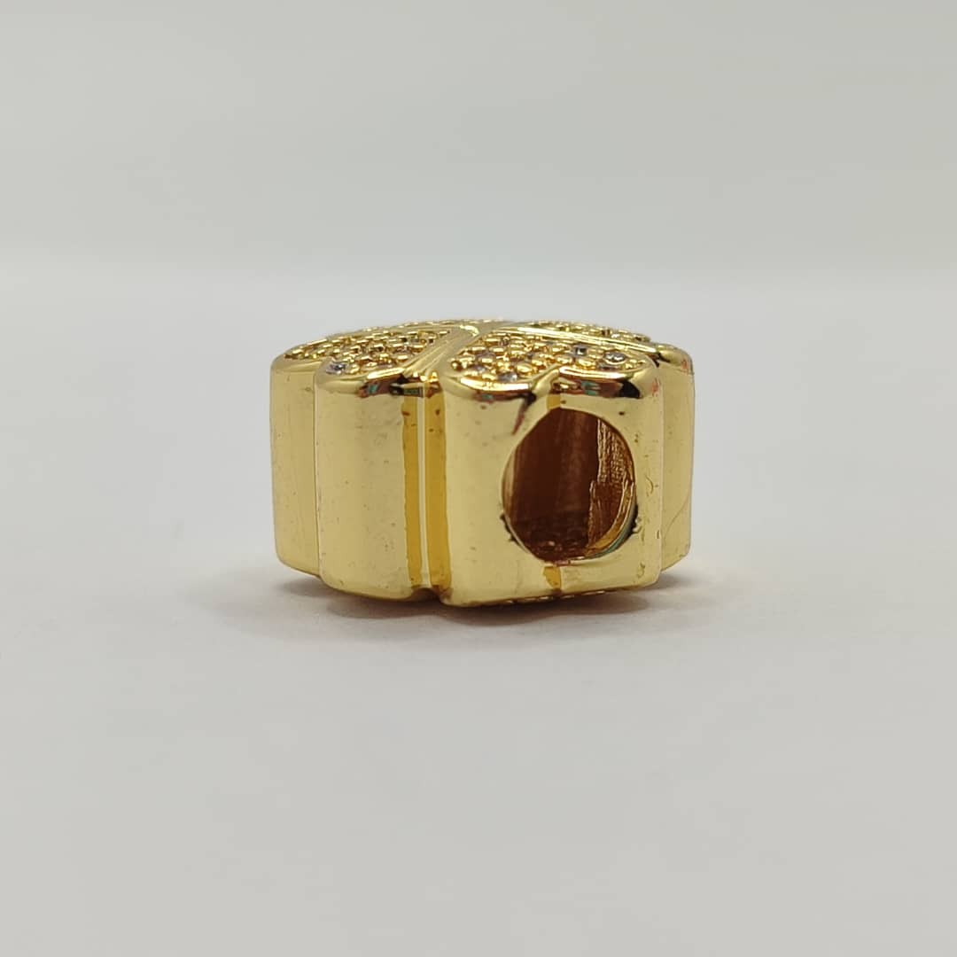 CIRCON PASADOR TREBOL DORADO 2