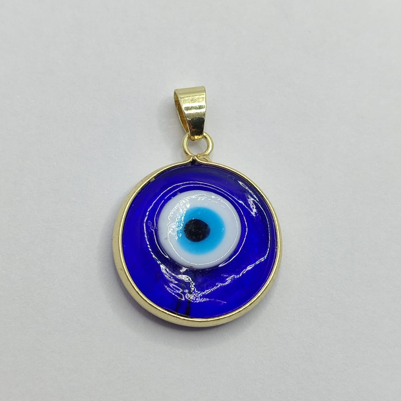 DIJE OJO TURCO AZUL REY 15MM