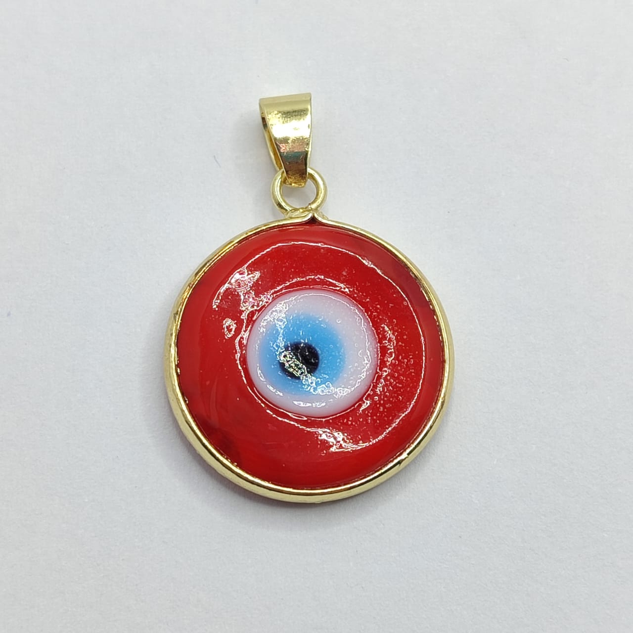 DIJE OJO TURCO ROJO 15MM