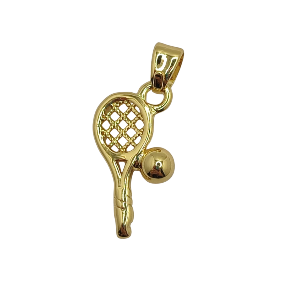 ORO CHINO RAQUETA DE TENIS CON PELOTA 2