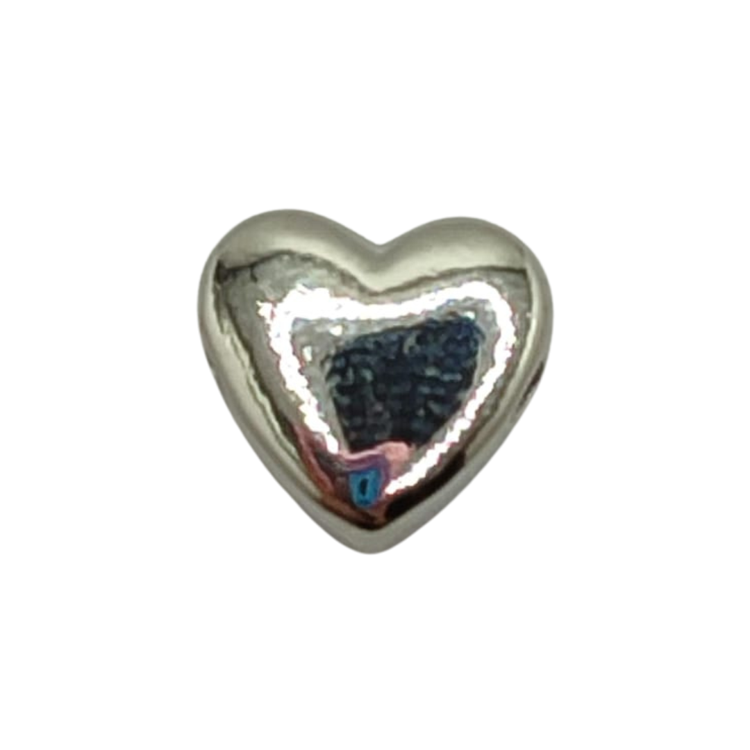CIRCON PASADOR CORAZON MINI PLATEADO 2