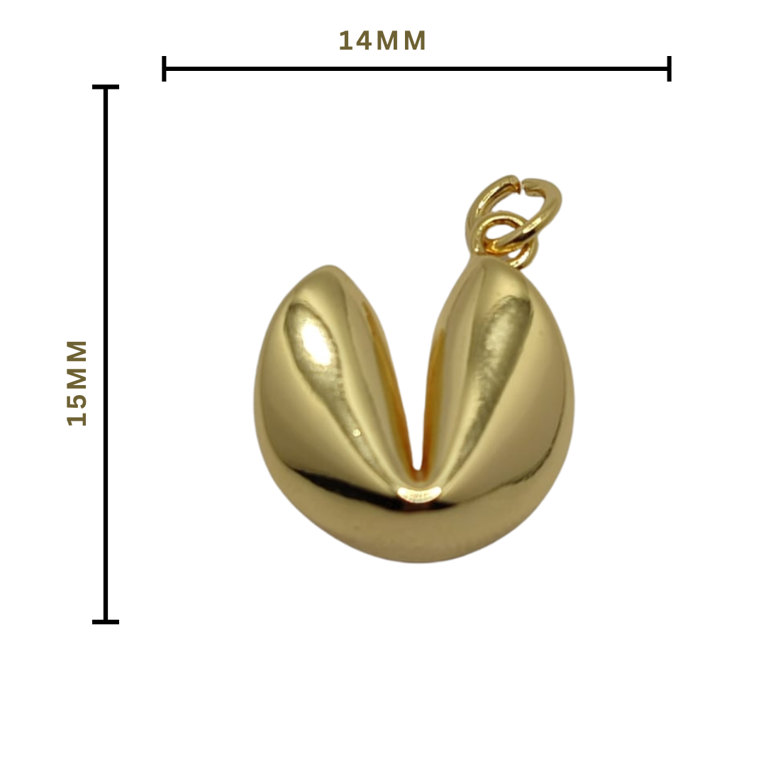 ORO CHINO DIJE GALLETA DE LA FORTUNA 3