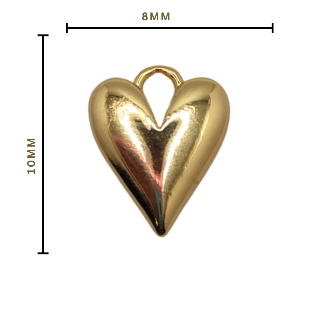 DIJE ORO CHINO CORAZON MED 3