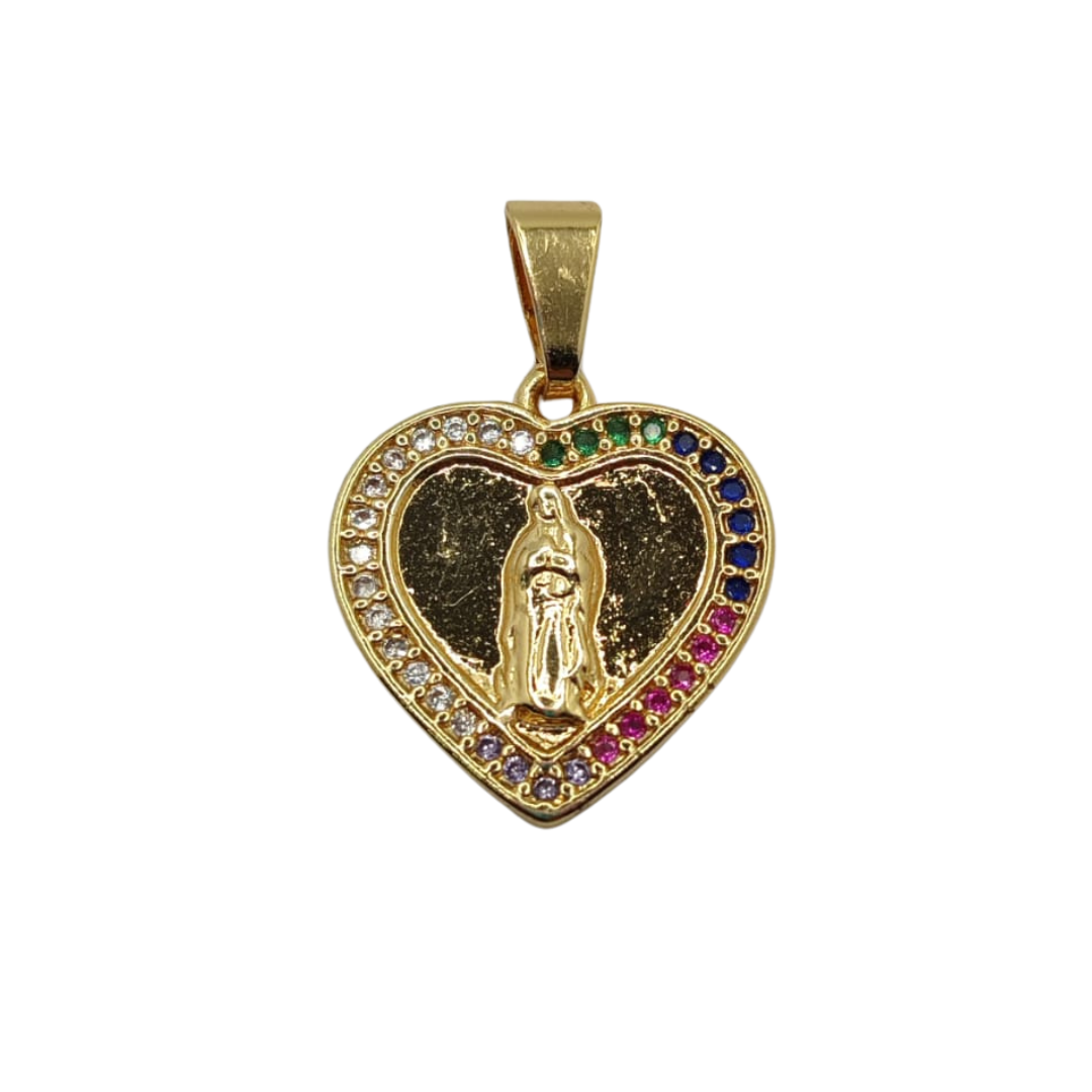 CIRCON DIJE CORAZON DE COLORES VIRGEN DE