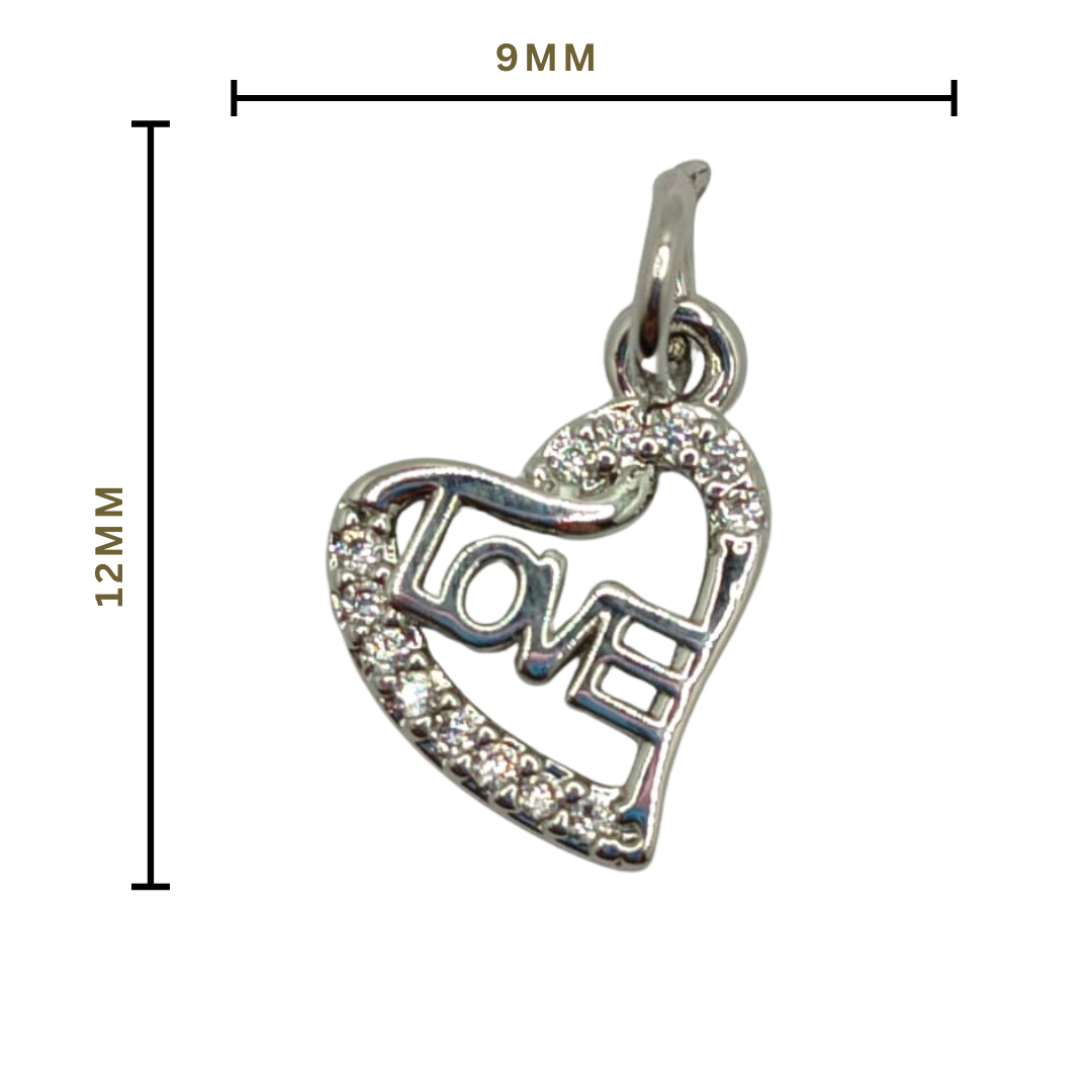 CIRCON DIJE CORAZON MINI PLATEADO 3