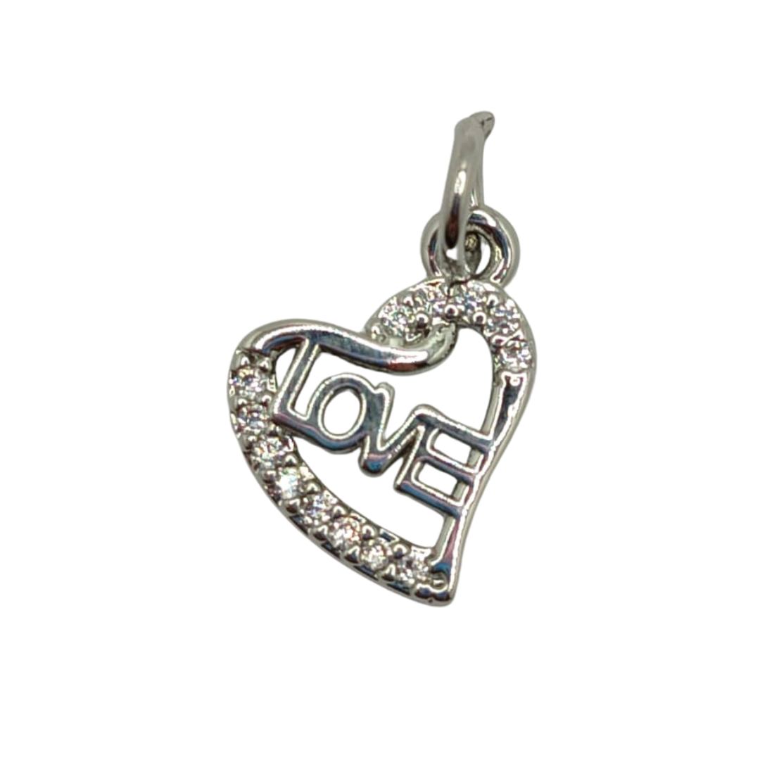 CIRCON DIJE CORAZON MINI PLATEADO