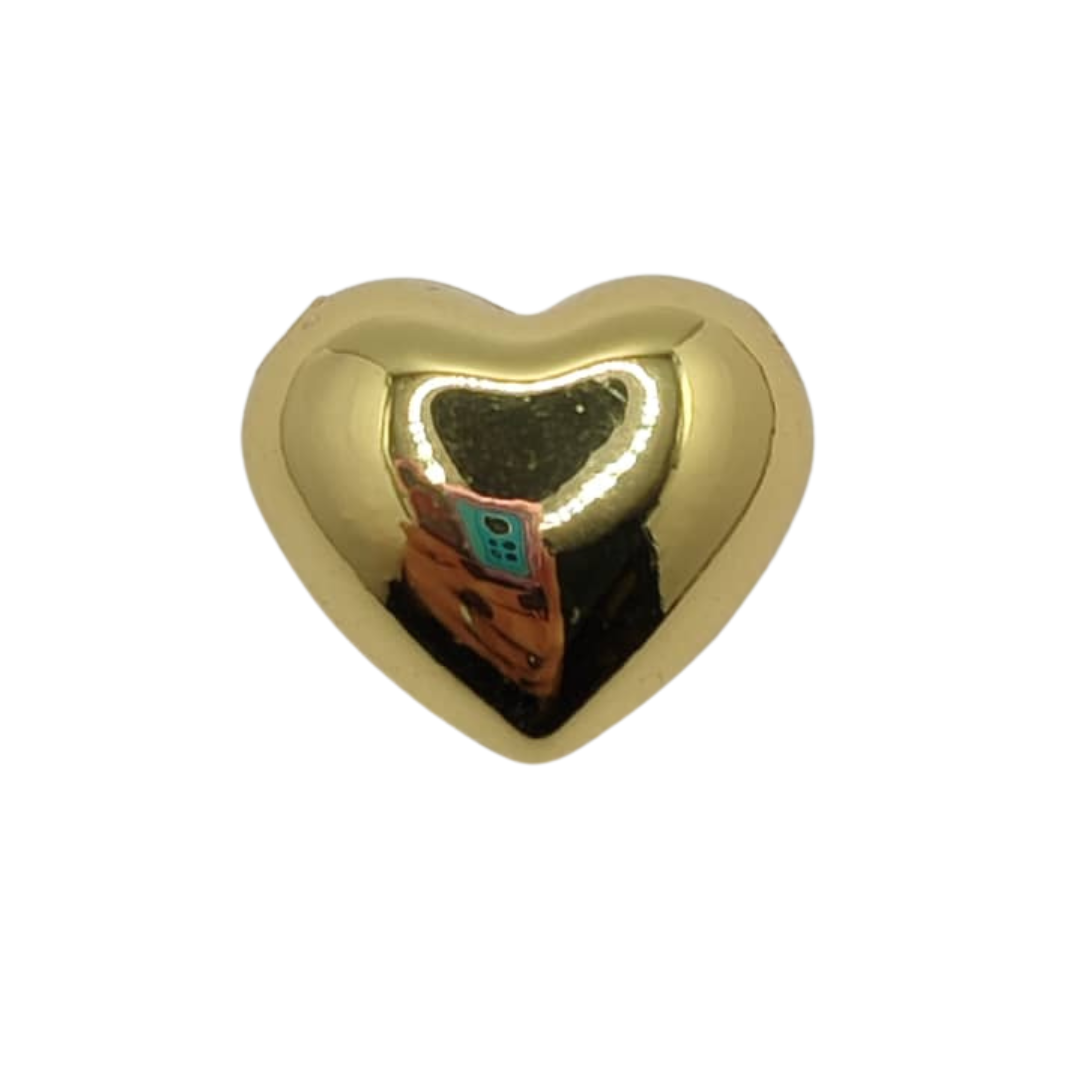 ORO CHINO PASADOR CORAZON 15MM