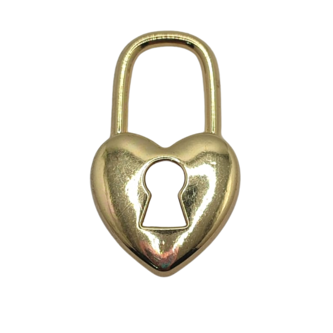 ORO CHINO DIJE CANDADO DE CORAZON