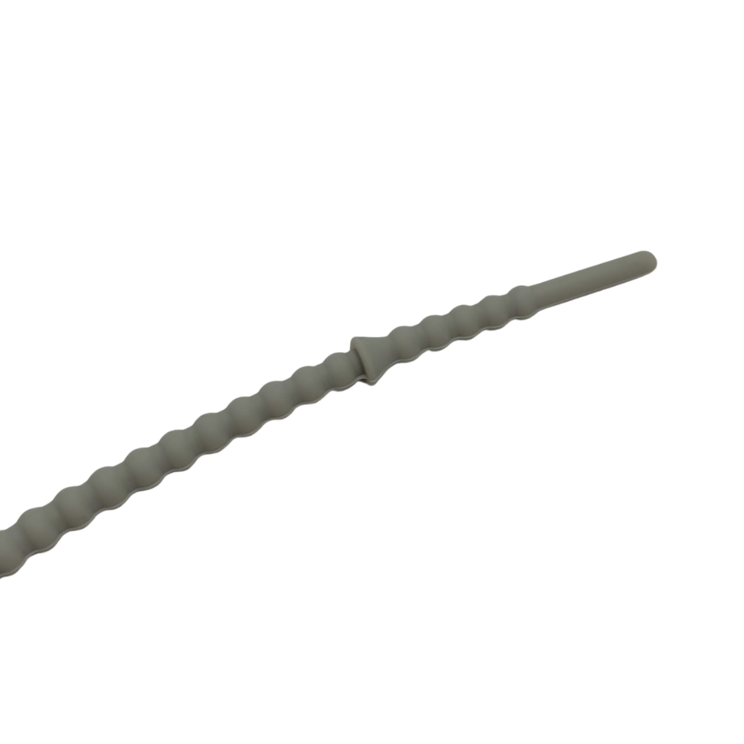 PULSERA DE SILICON CON CORAZON GRIS 3