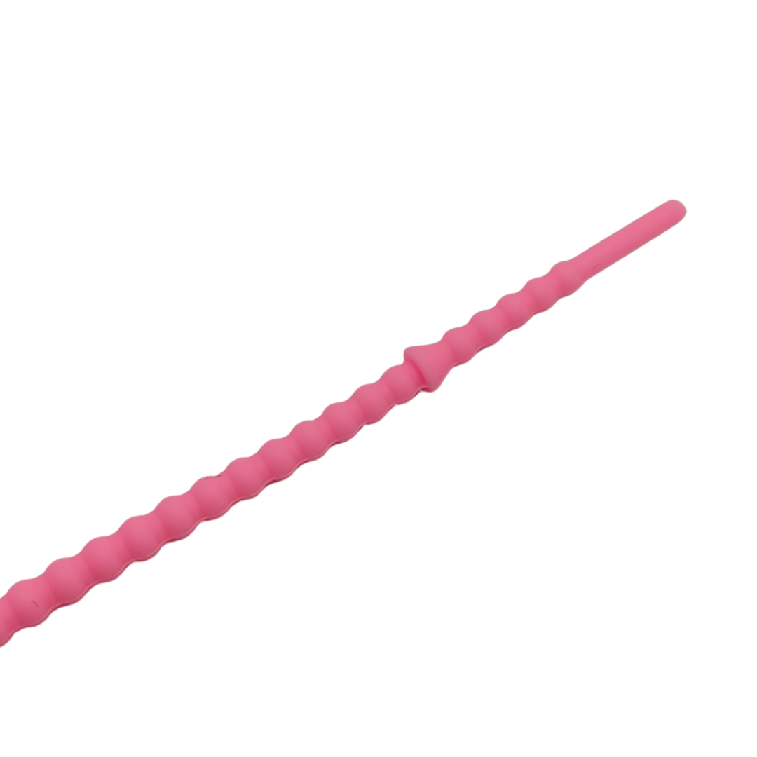 PULSERA DE SILICON CON CORAZON FUCSIA NEON 3