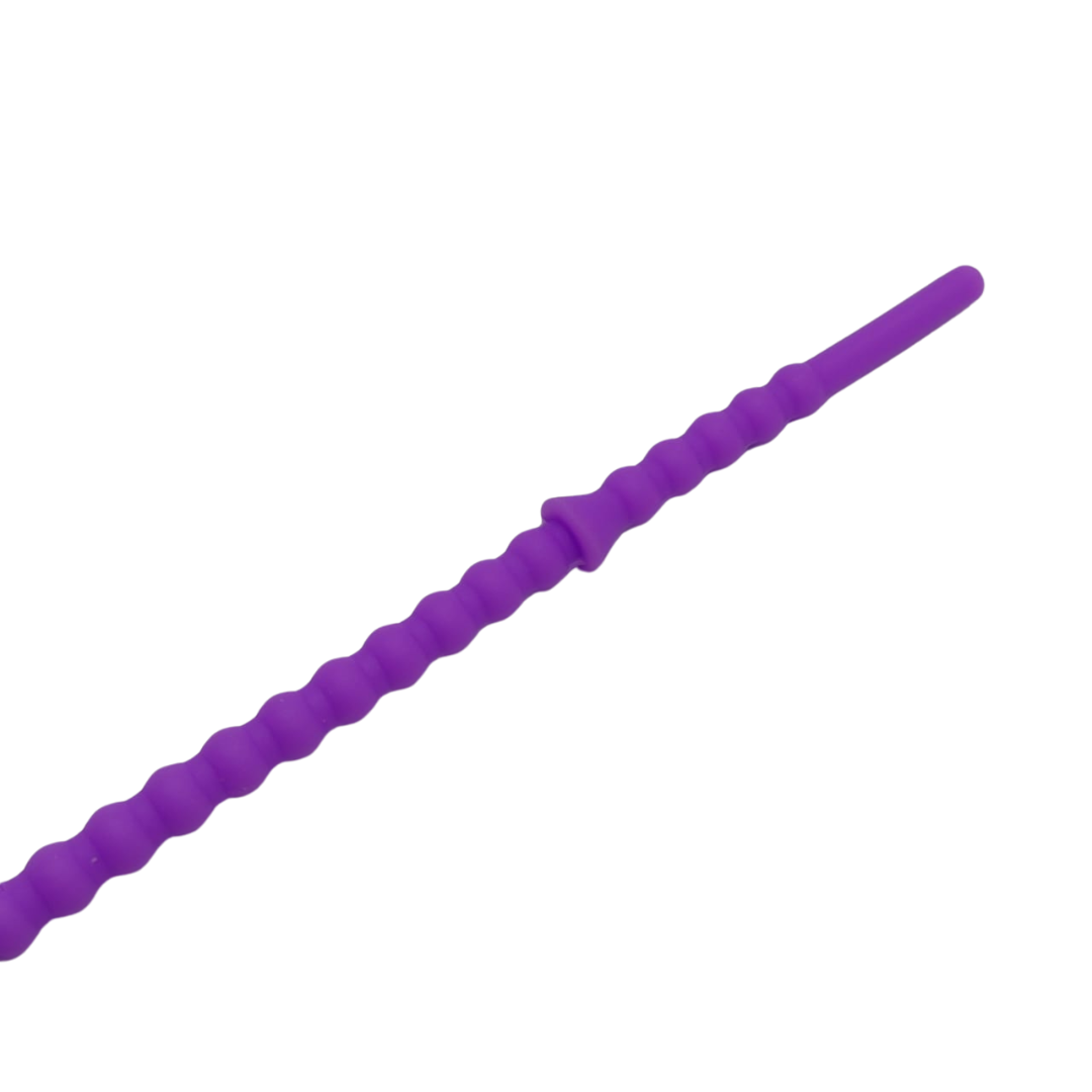 PULSERA DE SILICON CON CORAZON MORADO 3