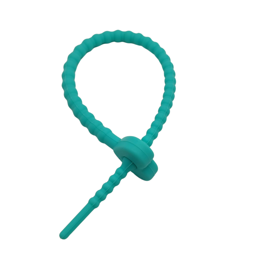 PULSERA DE SILICON CON CORAZON TURQUESA
