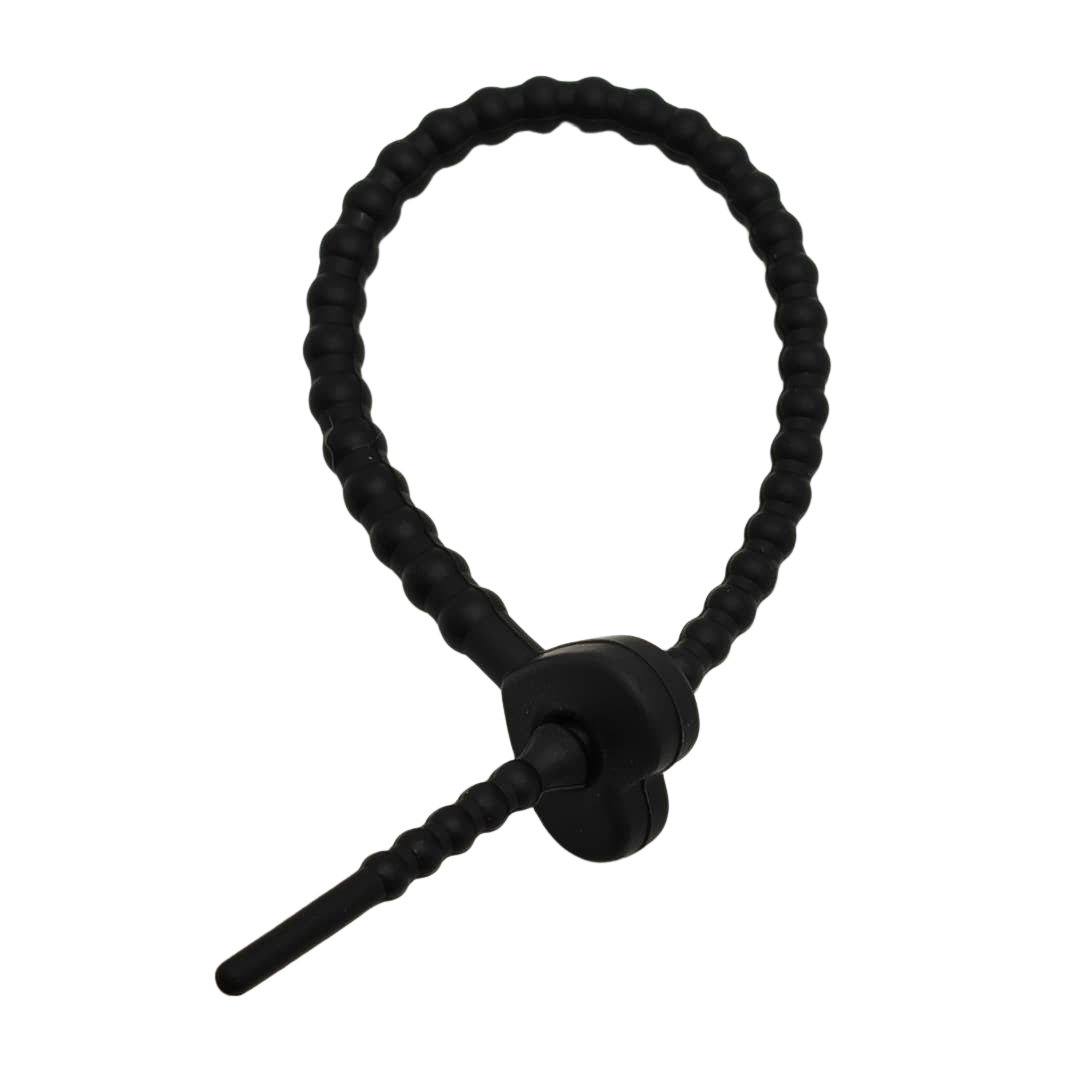 PULSERA DE SILICON CON CORAZON NEGRA