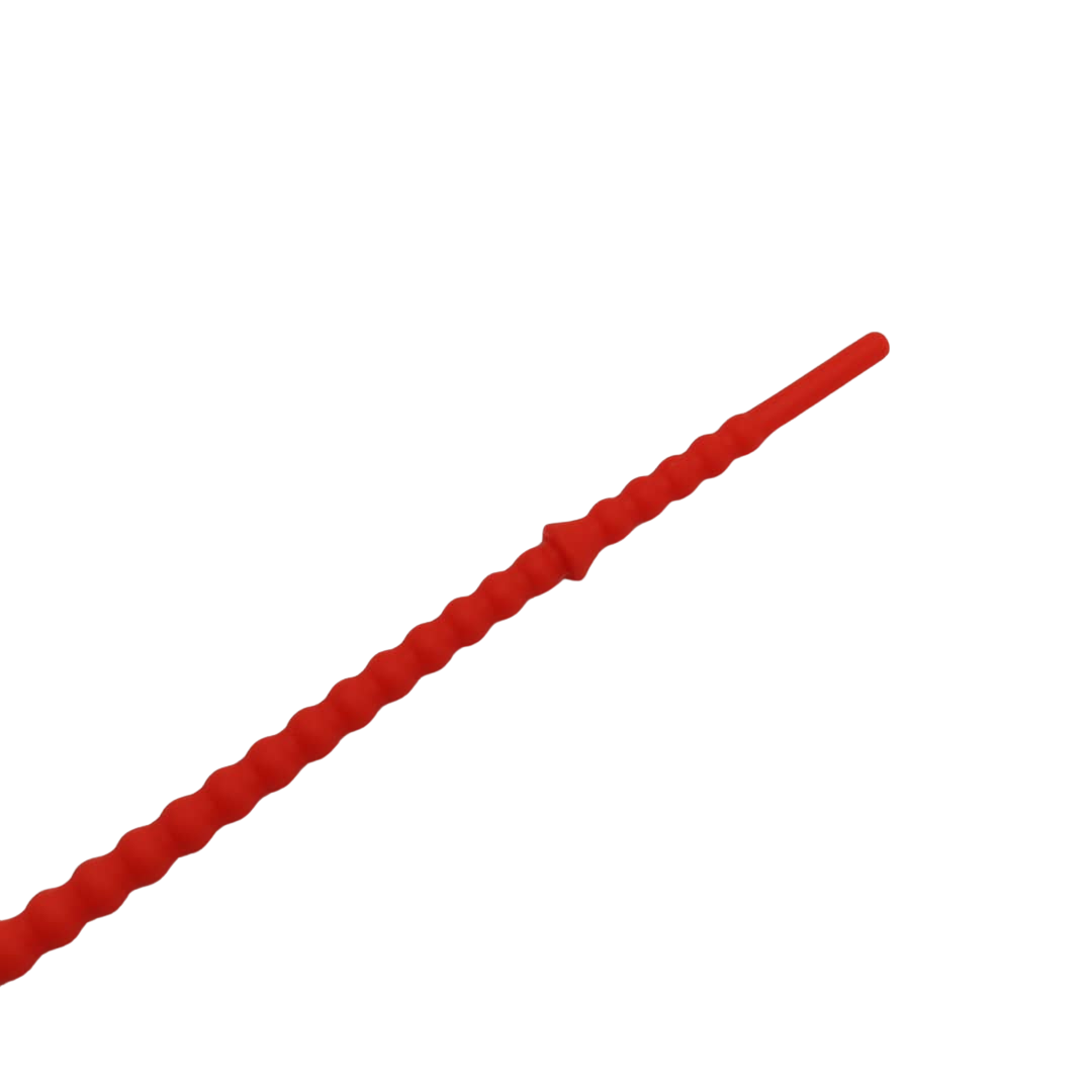 PULSERA DE SILICON CON FLOR ROJA 3