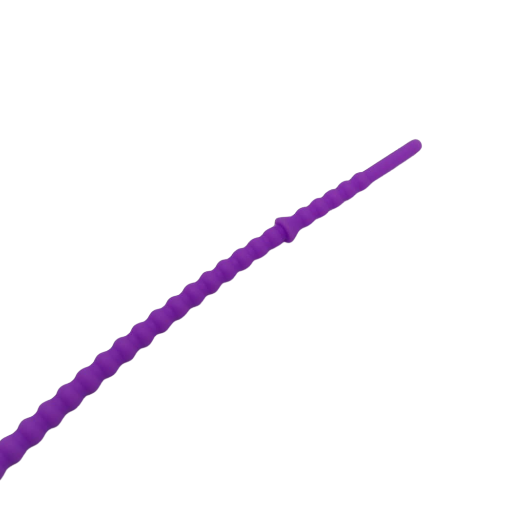 PULSERA DE SILICON CON FLOR MORADA 3