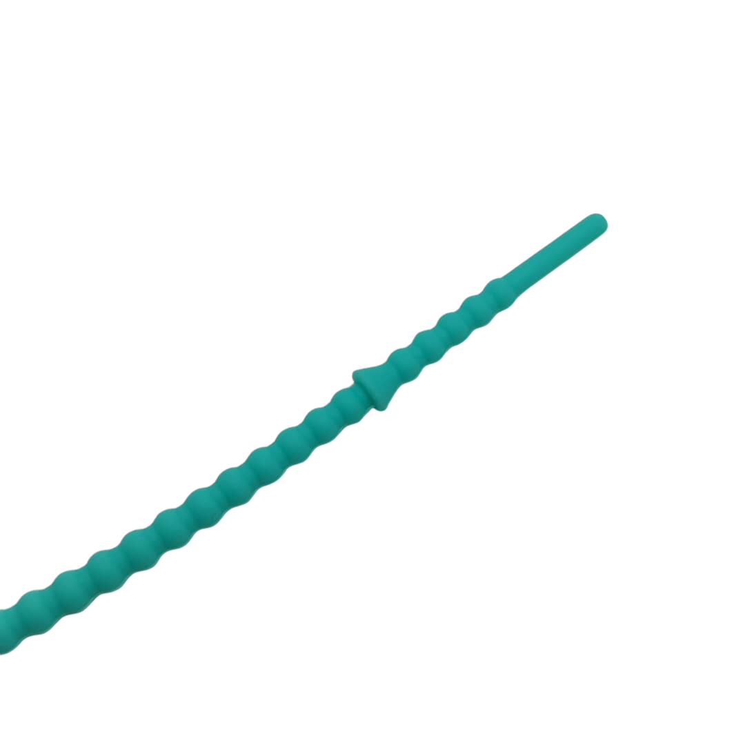 PULSERA DE SILICON  CON FLOR TURQUESA 3