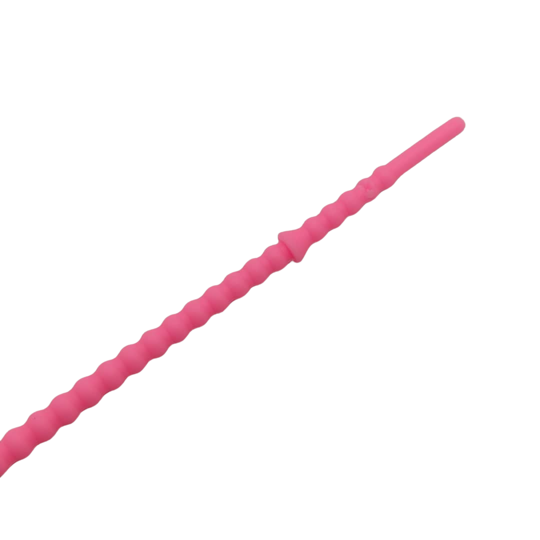 PULSERA DE SILICON CON FLOR FUCSIA NEON 3