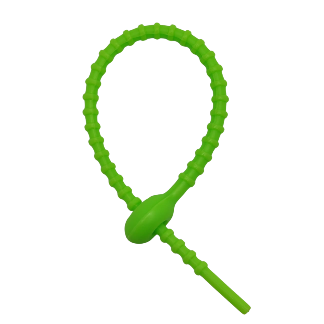 PULSERA DE SILICON VERDE CON EL PASADOR OVALADO