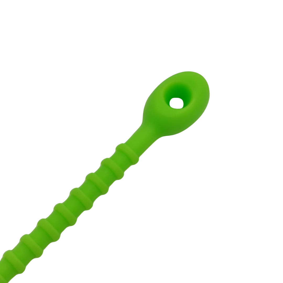 PULSERA DE SILICON VERDE CON EL PASADOR OVALADO 2