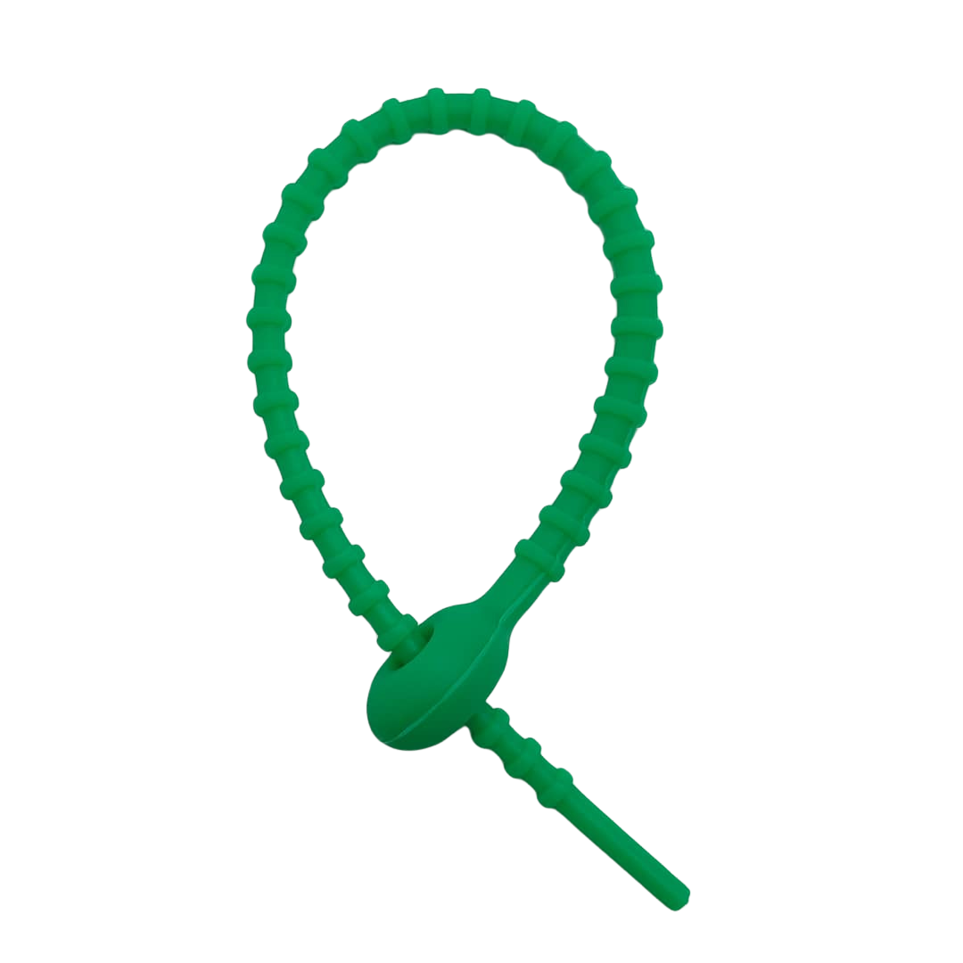 PULSERA DE SILICON VERDE OSCURO CON PASADOR OVALADO