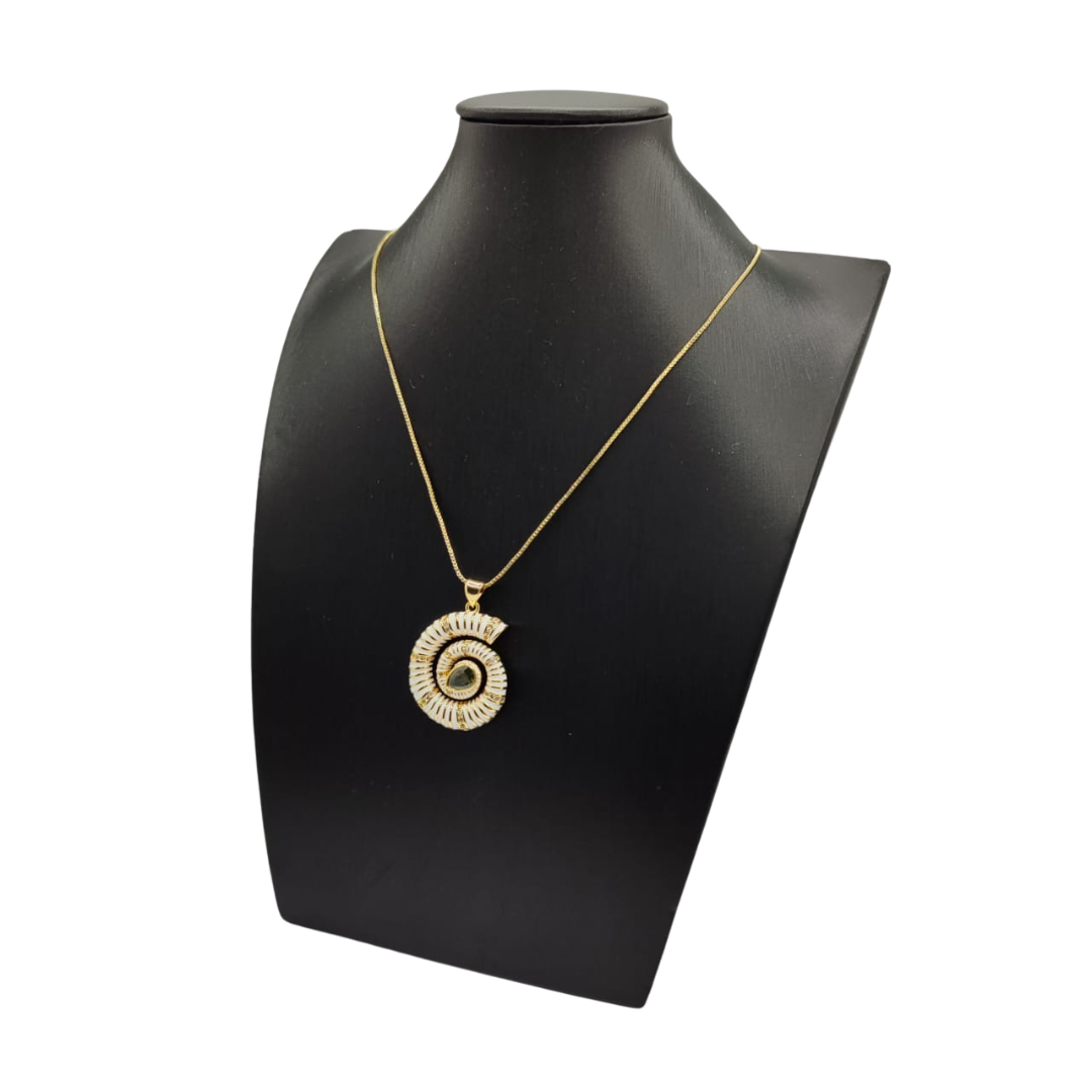 COLLAR DE CARACOL BLACO