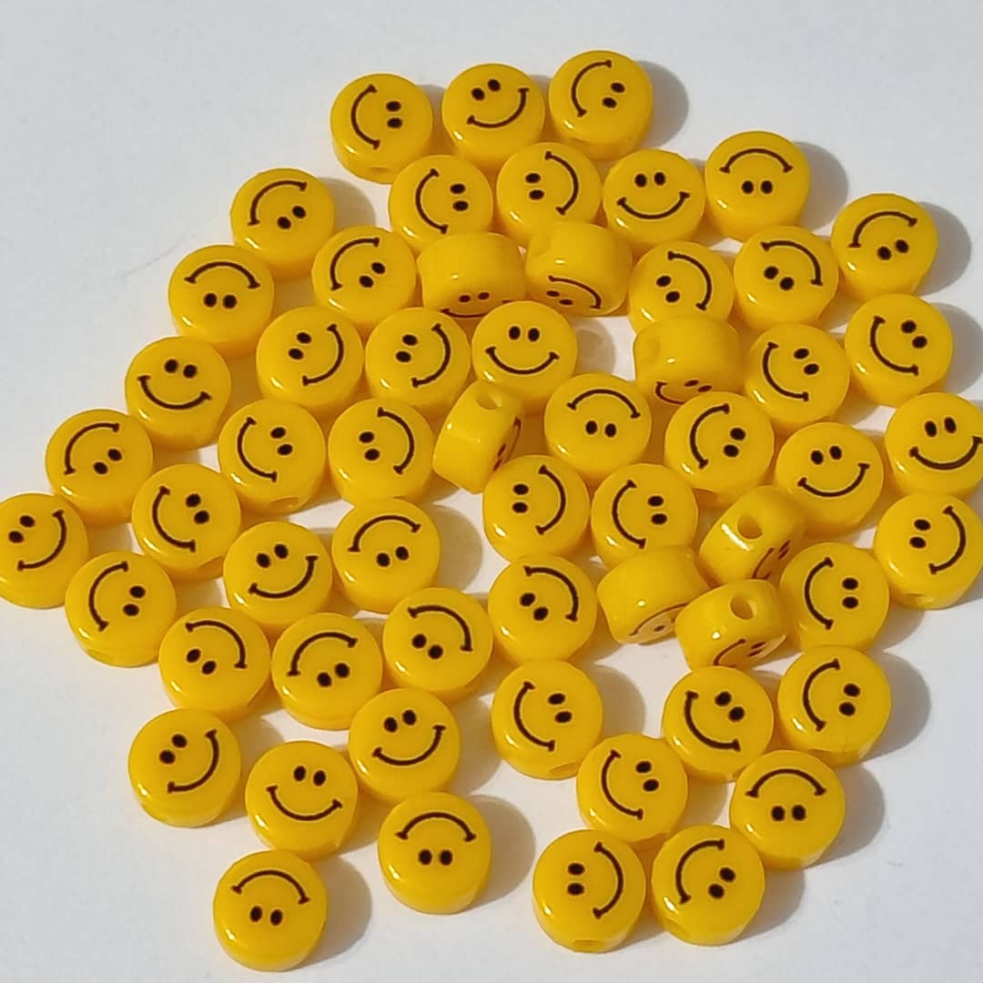 BOLSA CARITA FELIZ PLANA AMARILLA (8 UND)