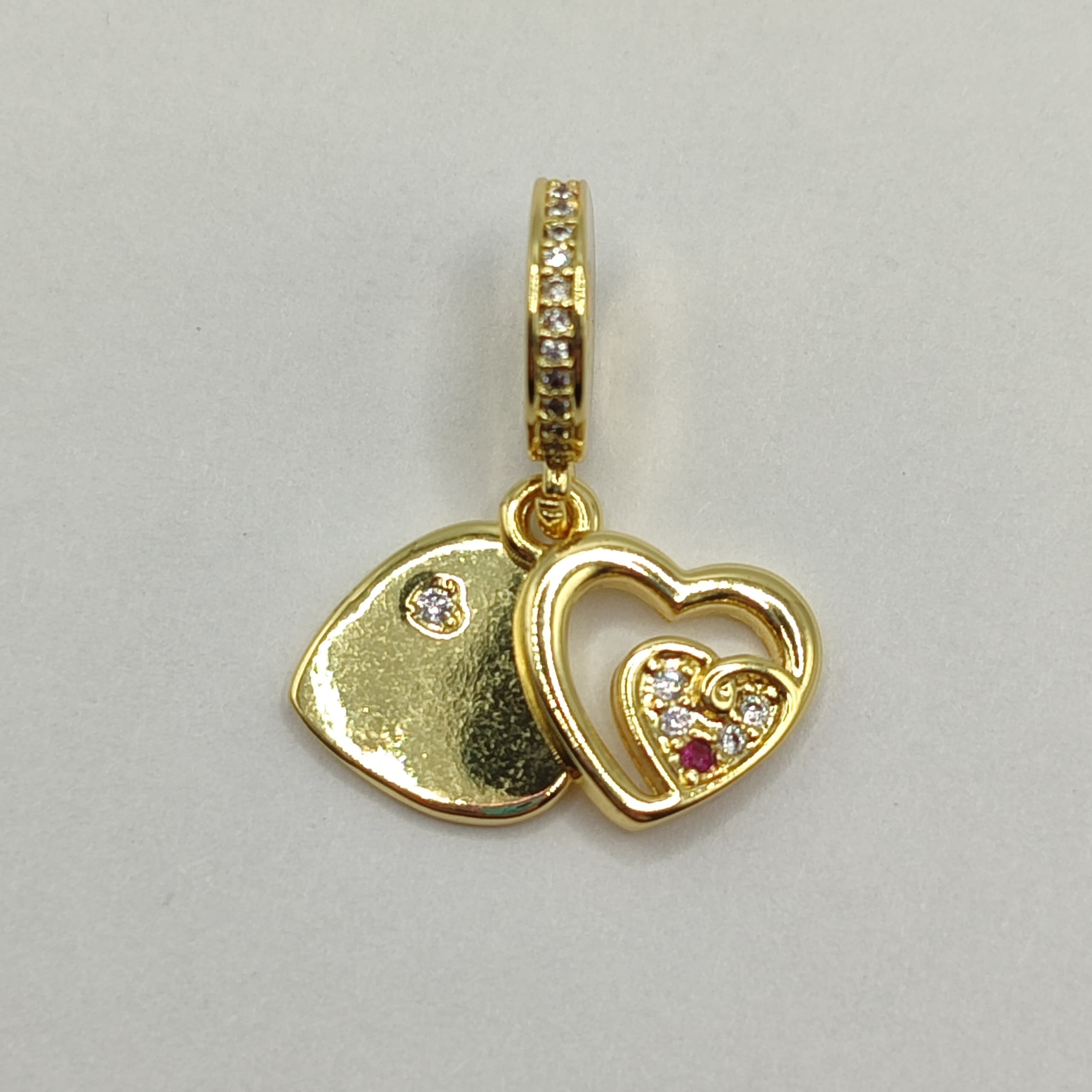 PANDORA DIJE DOBLE CORAZON