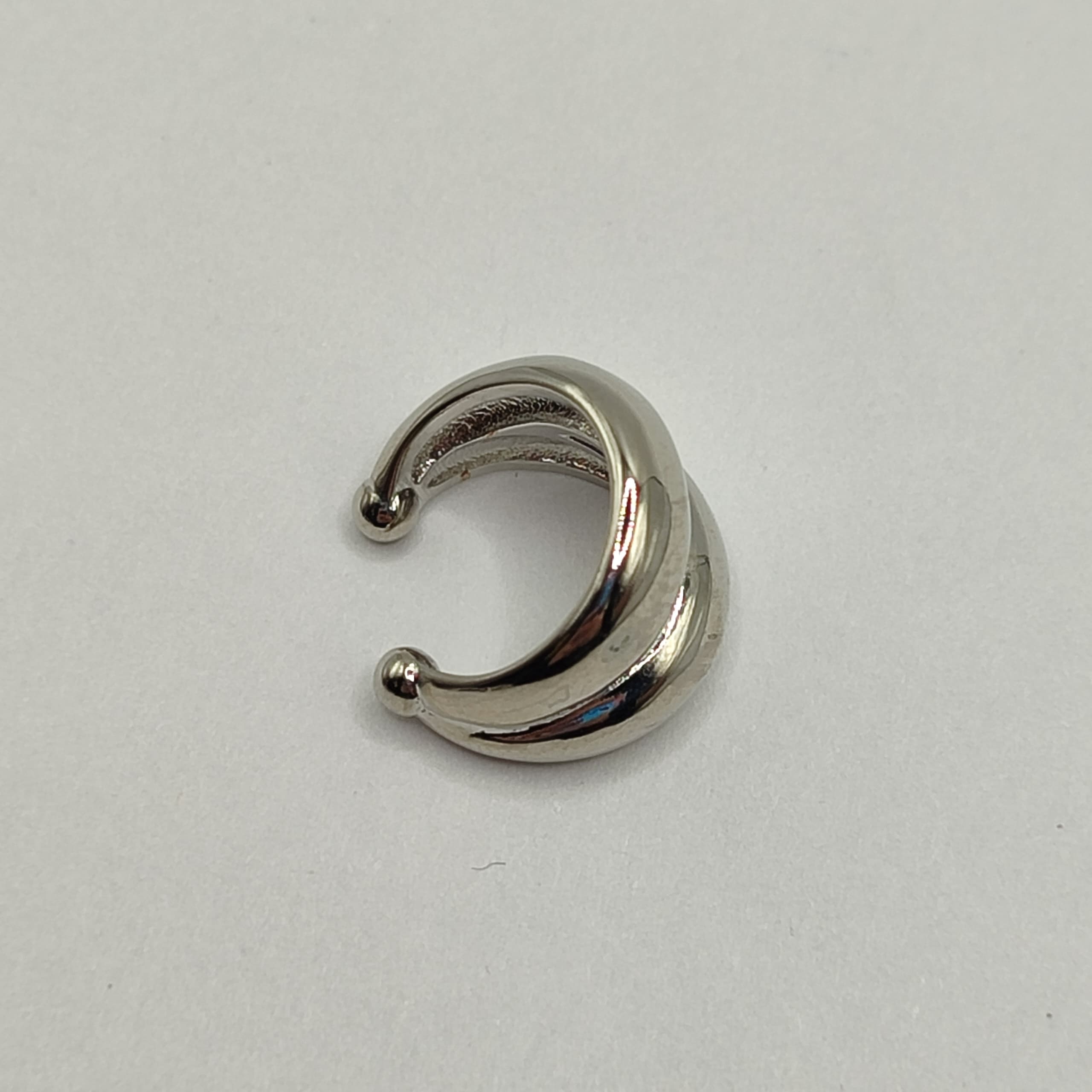 EAR CUFF DE ORO CHINO LISO SILVER