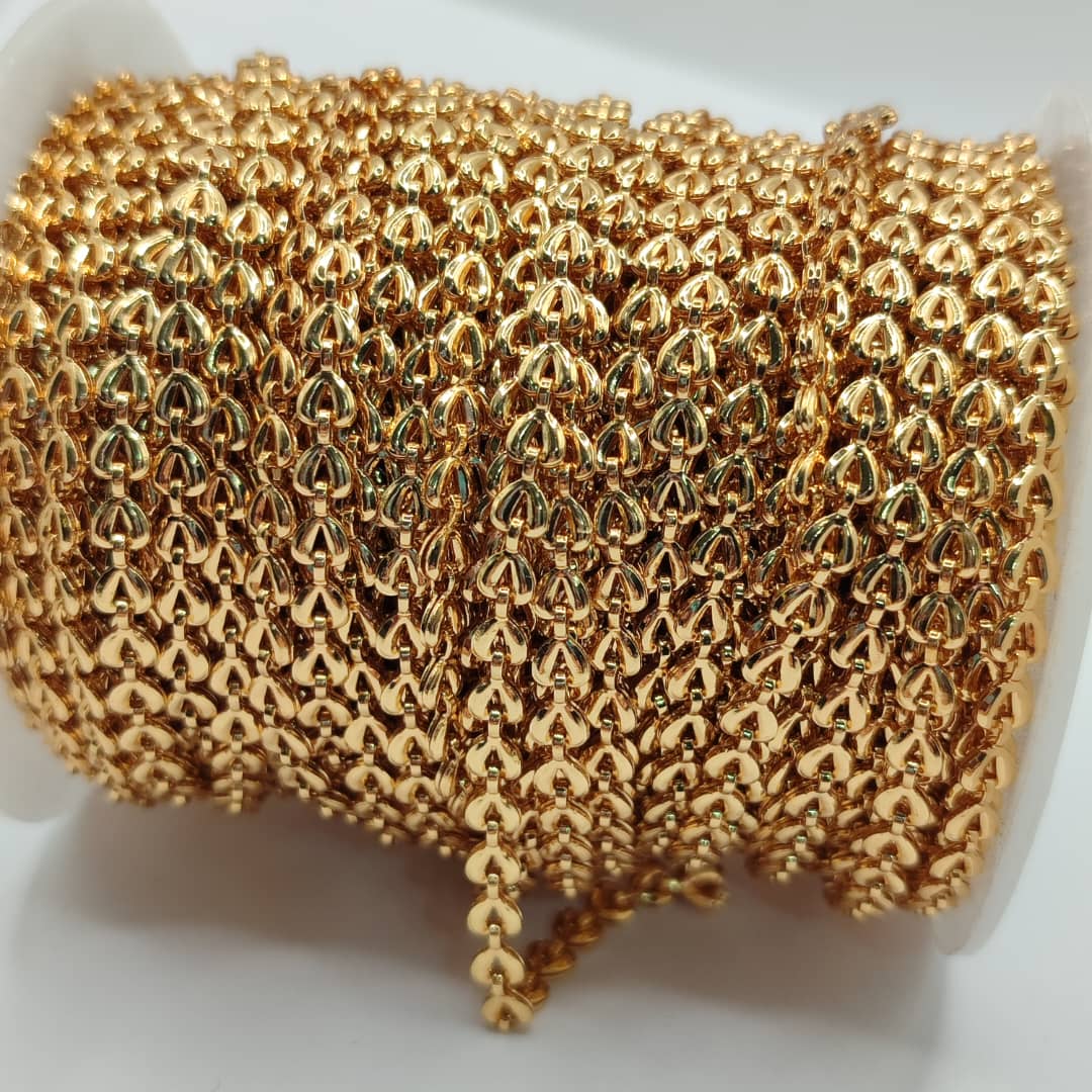 CADENA DE ORO CHINO ESLABO CALLETA DE LA SUERTE GOLD