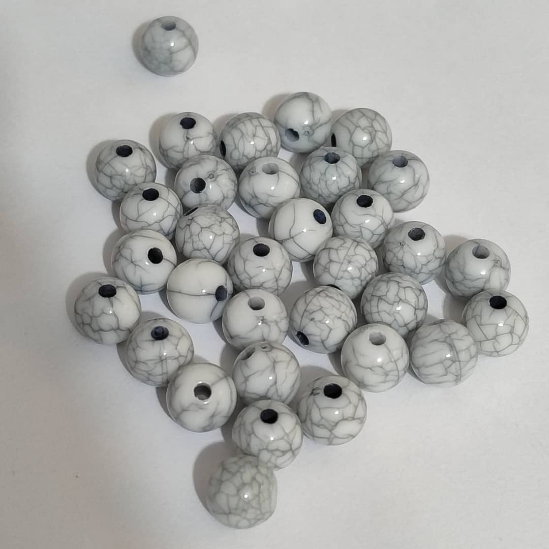 PAQUETE ESFERA MARMOLEADA GRIS ( 35UND)