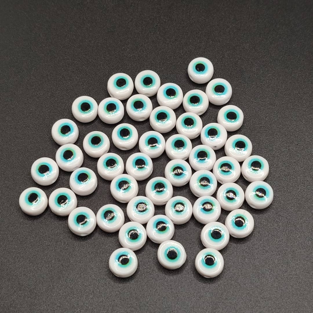 PAQUETE OJOS TURCOS BLANCOS ( 30 UND)