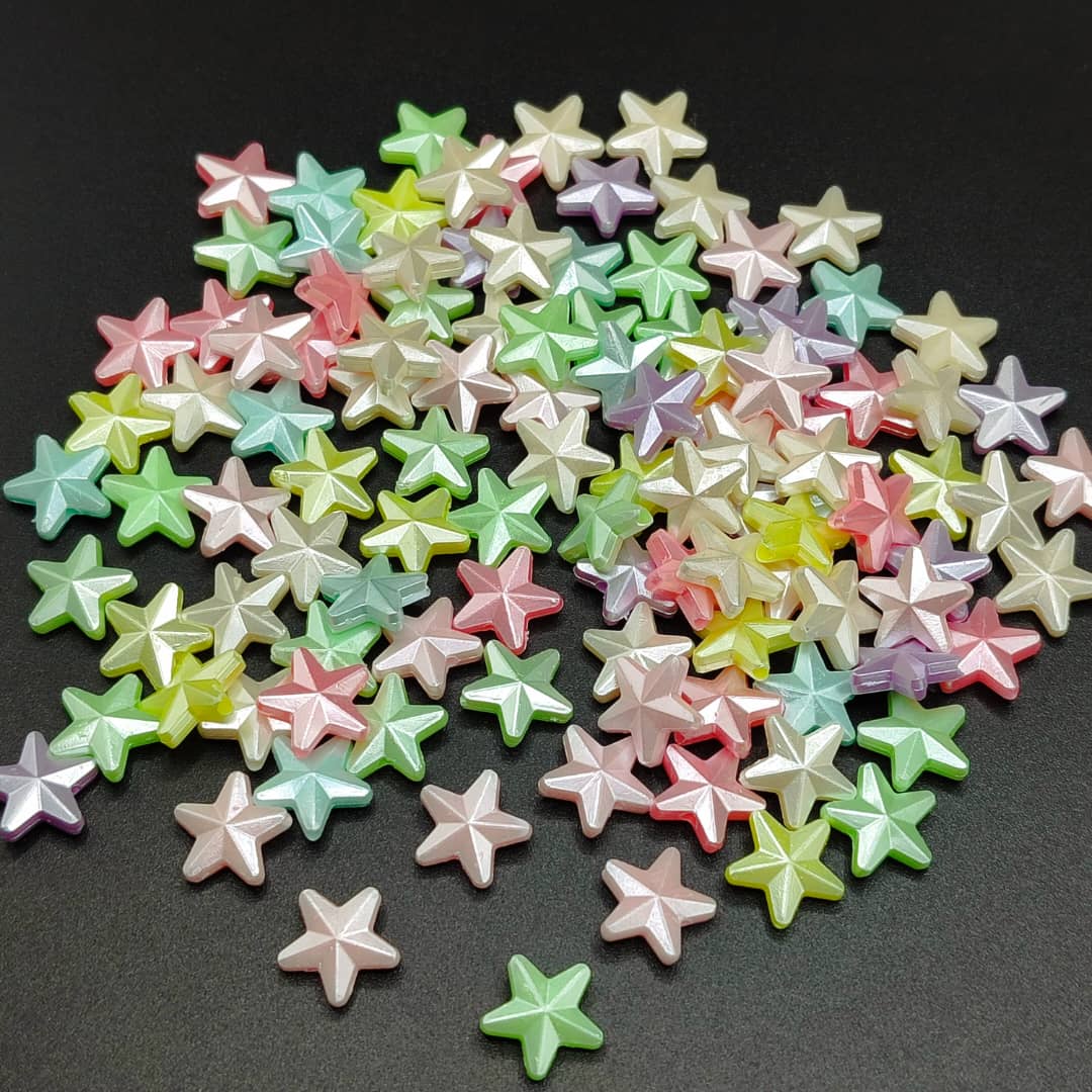 BOLSA 10 GRAMOS ESTRELLAS PERLADAS MULTICOLOR