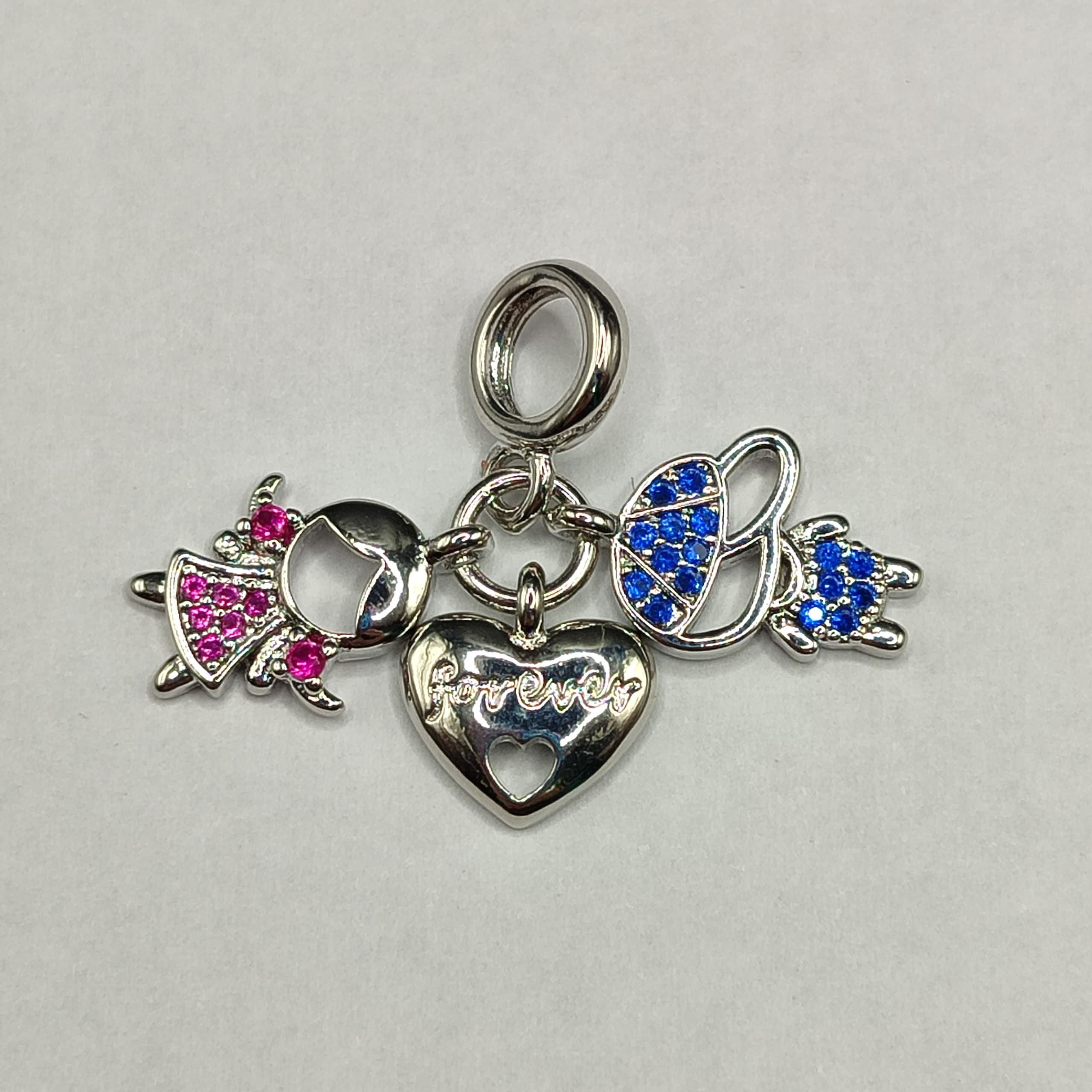 DIJE DE PANDORA SILVER NIÑO Y NIÑA