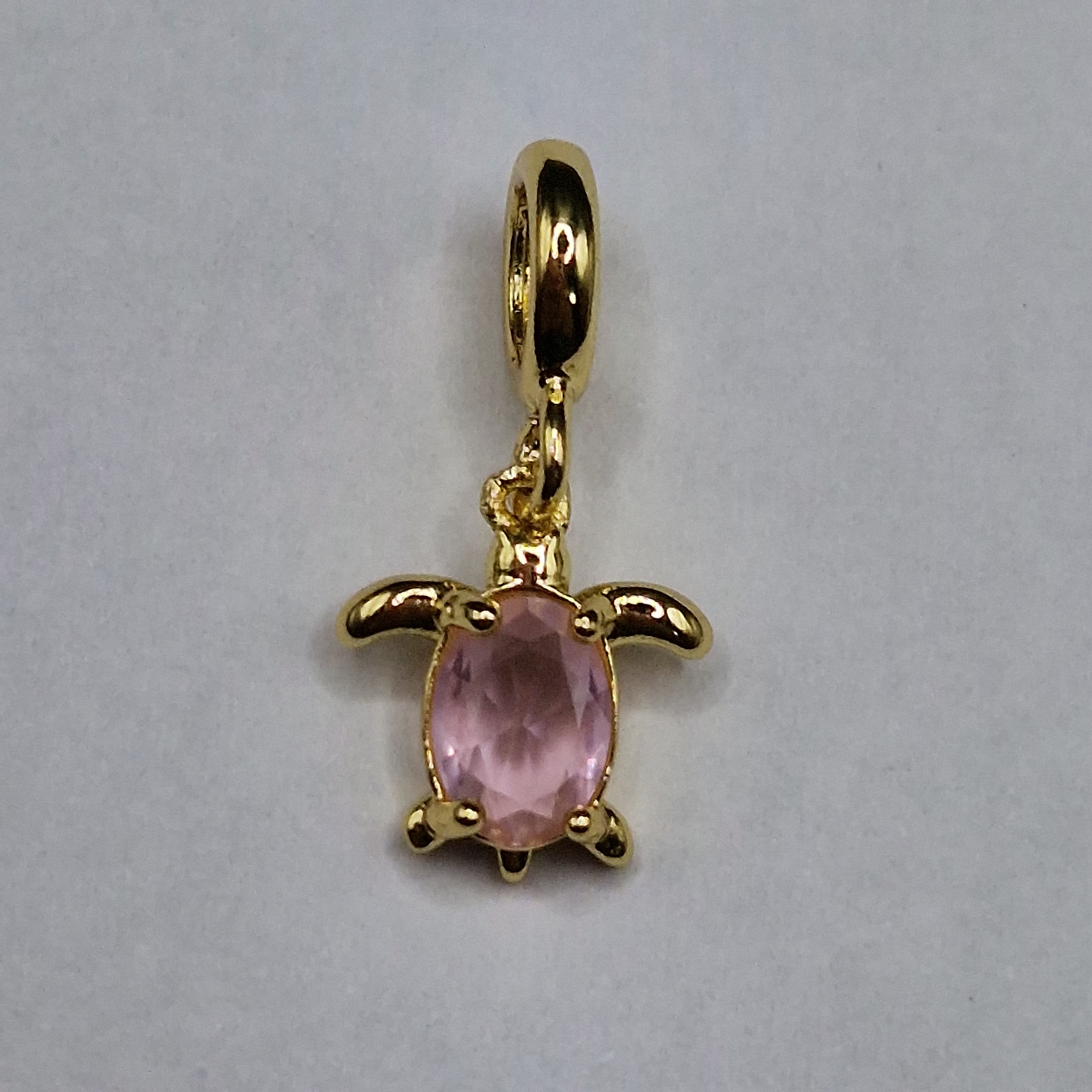 DIJE PANDORA TORTUGA CON CIRCON ROSADO