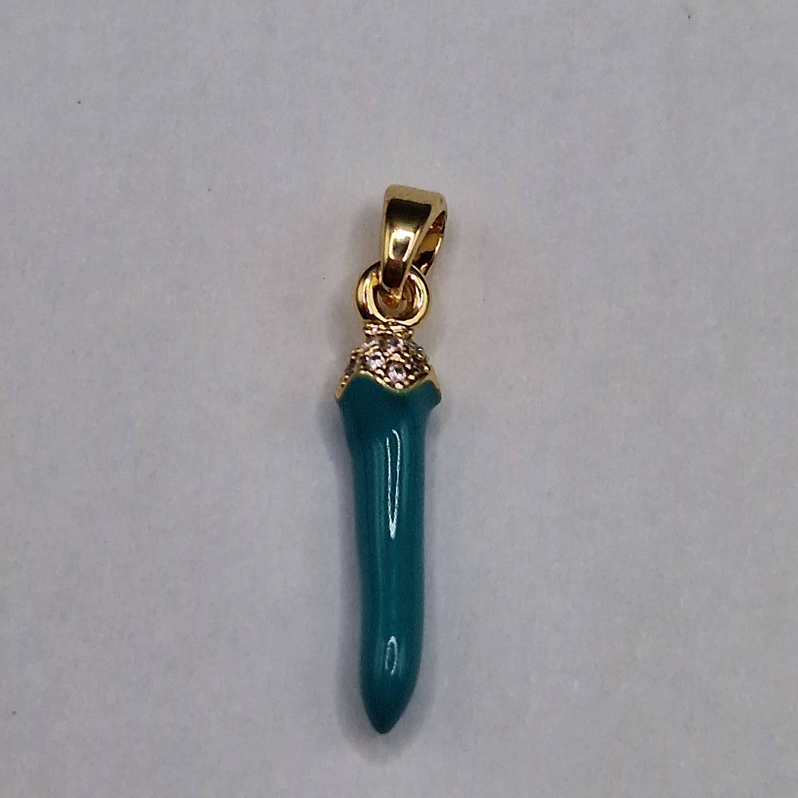 CIRCON DIJE CACHITO TURQUESA 20X4MM