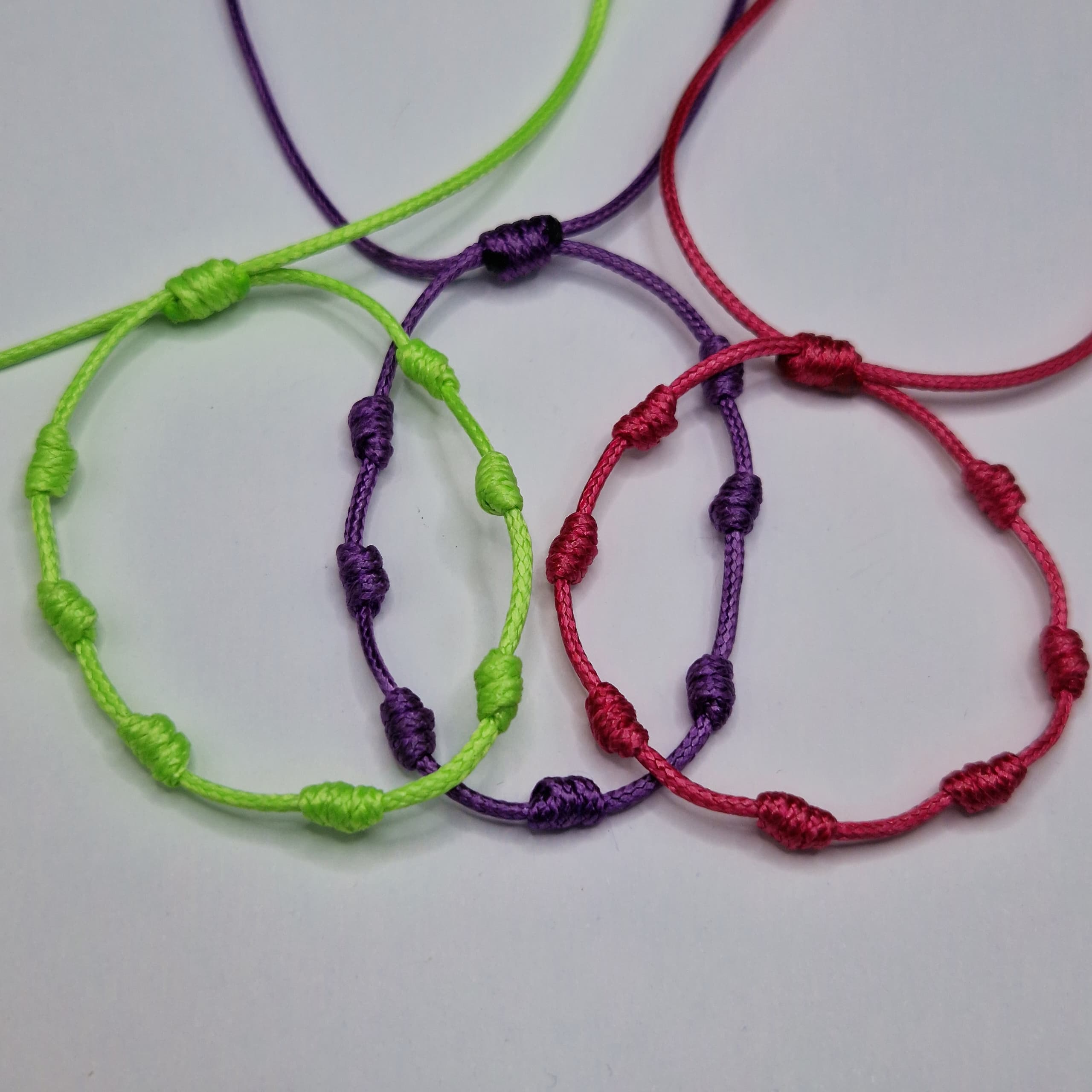 PULSERAS 7 NUDOS DE PIEL DE SERPIENTE