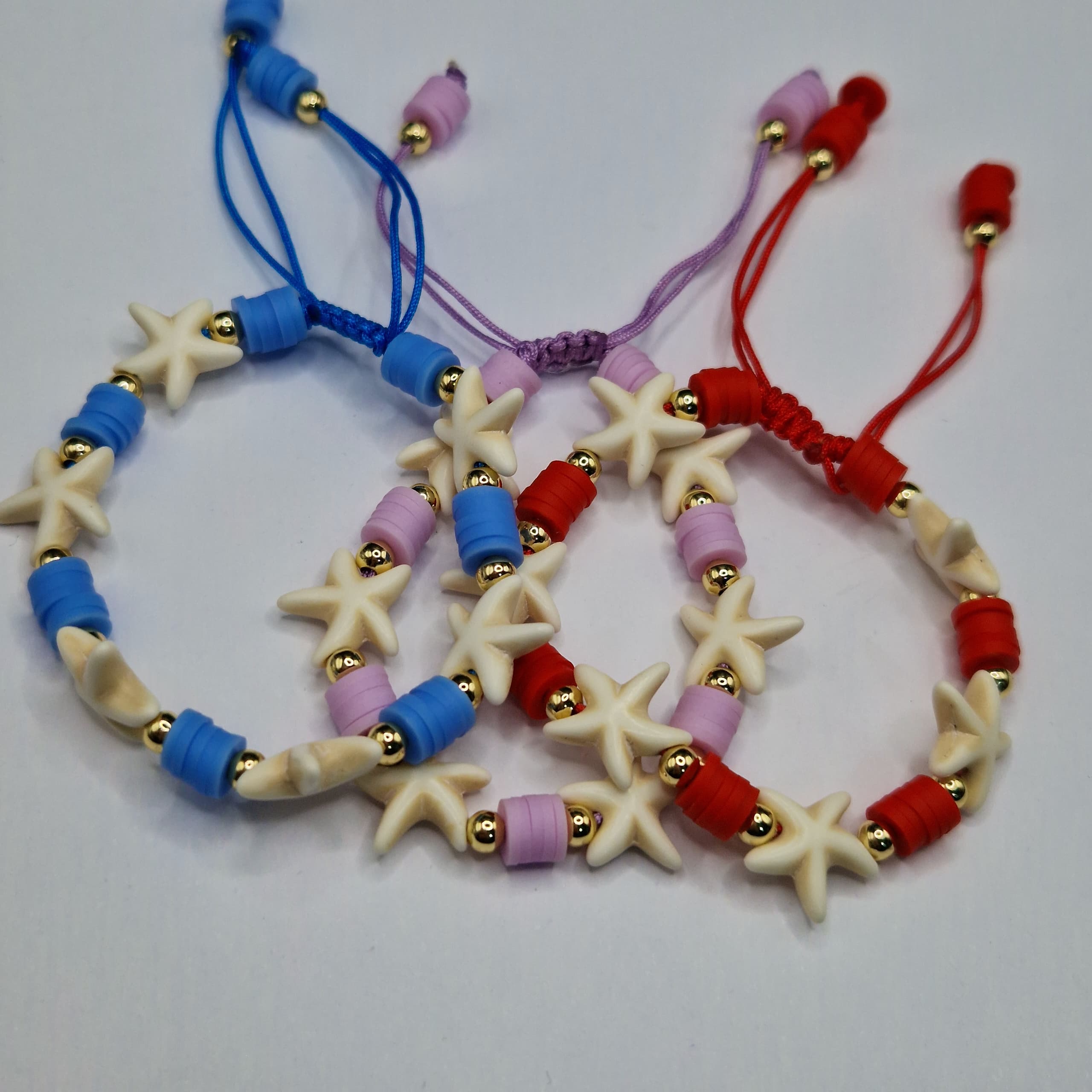 PULSERAS DE PUCA CON ESTRELLAS  MAR
